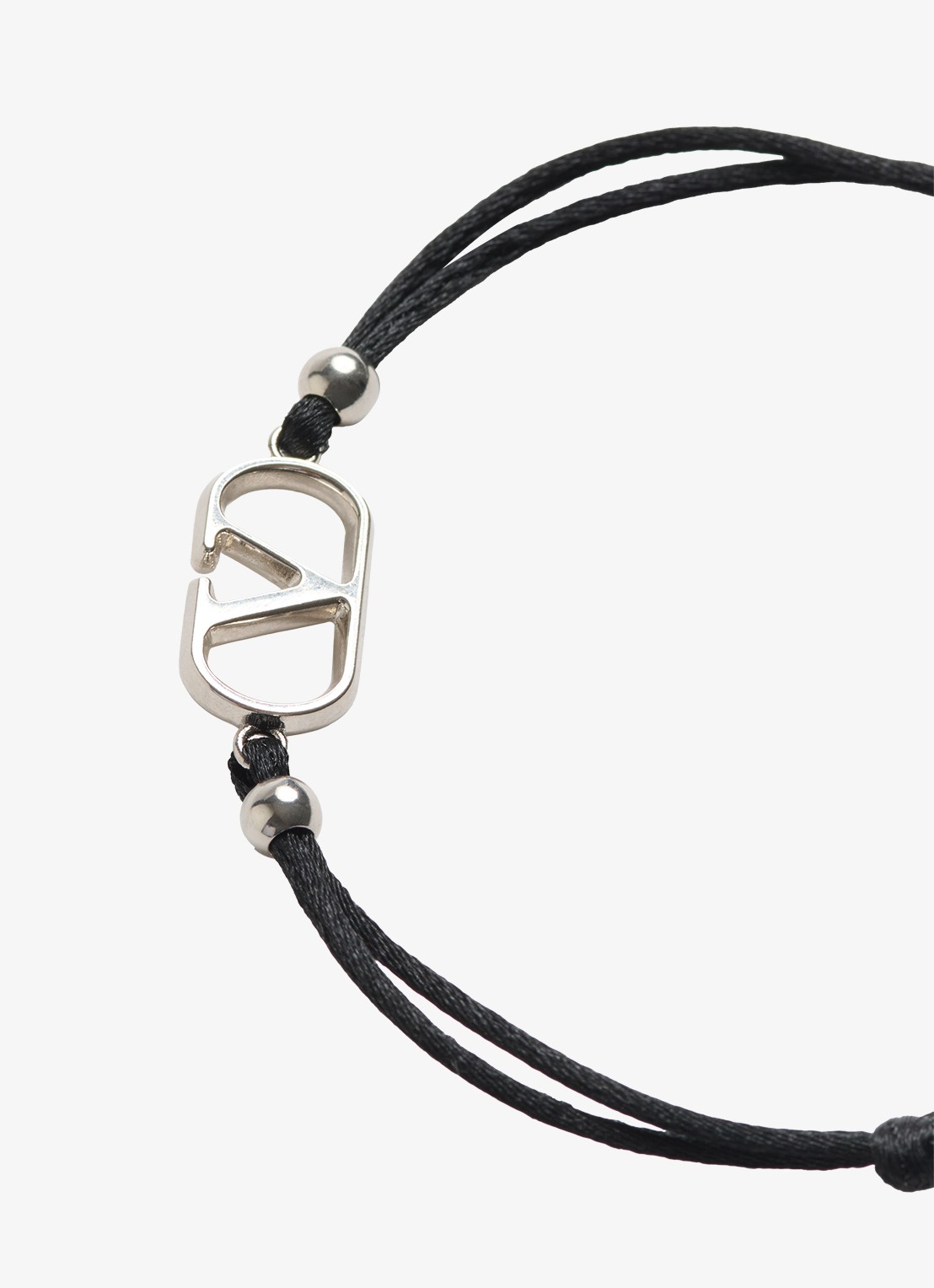 Valentino Garavani Signature armband met logo - detail 3 zwart