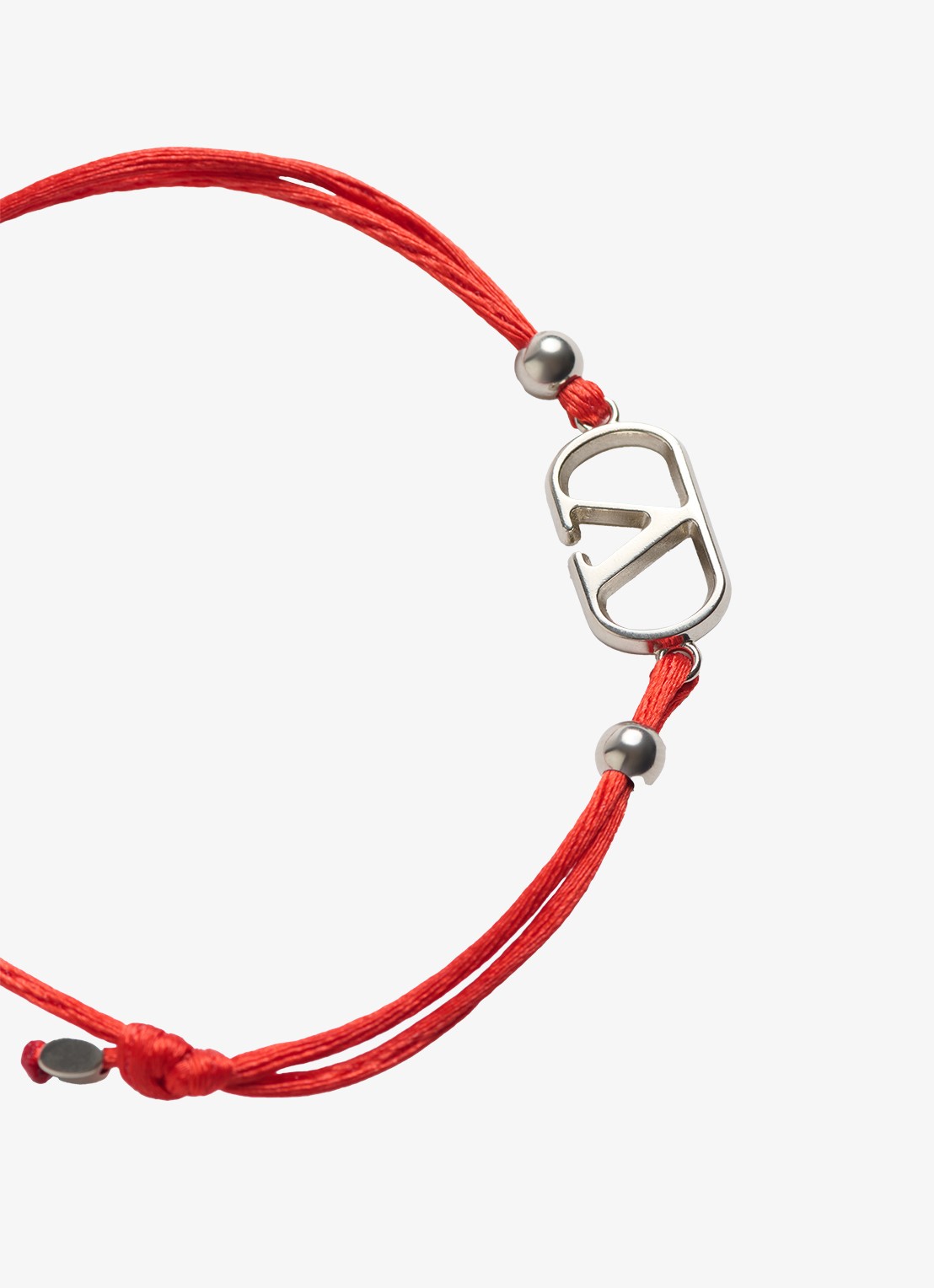 Valentino Garavani Signature armband met logo - detail 3 rood