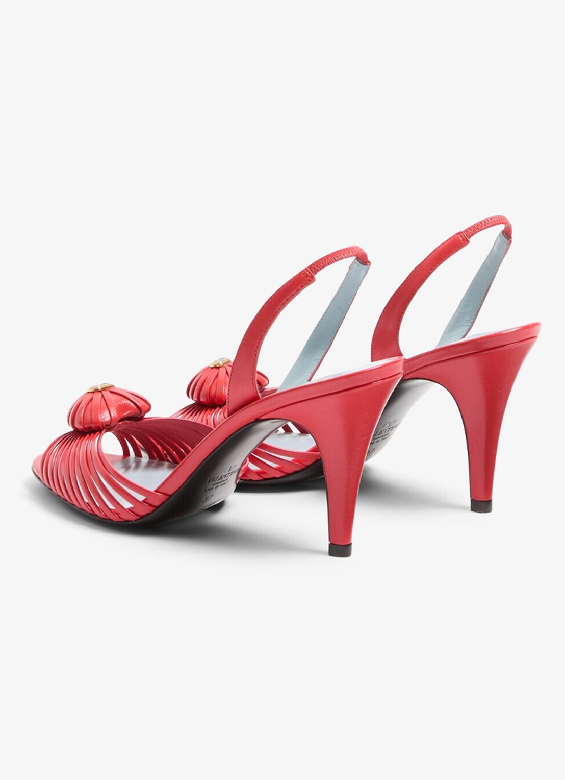 Valentino Garavani Slingback van geitenleer - achterkant rood