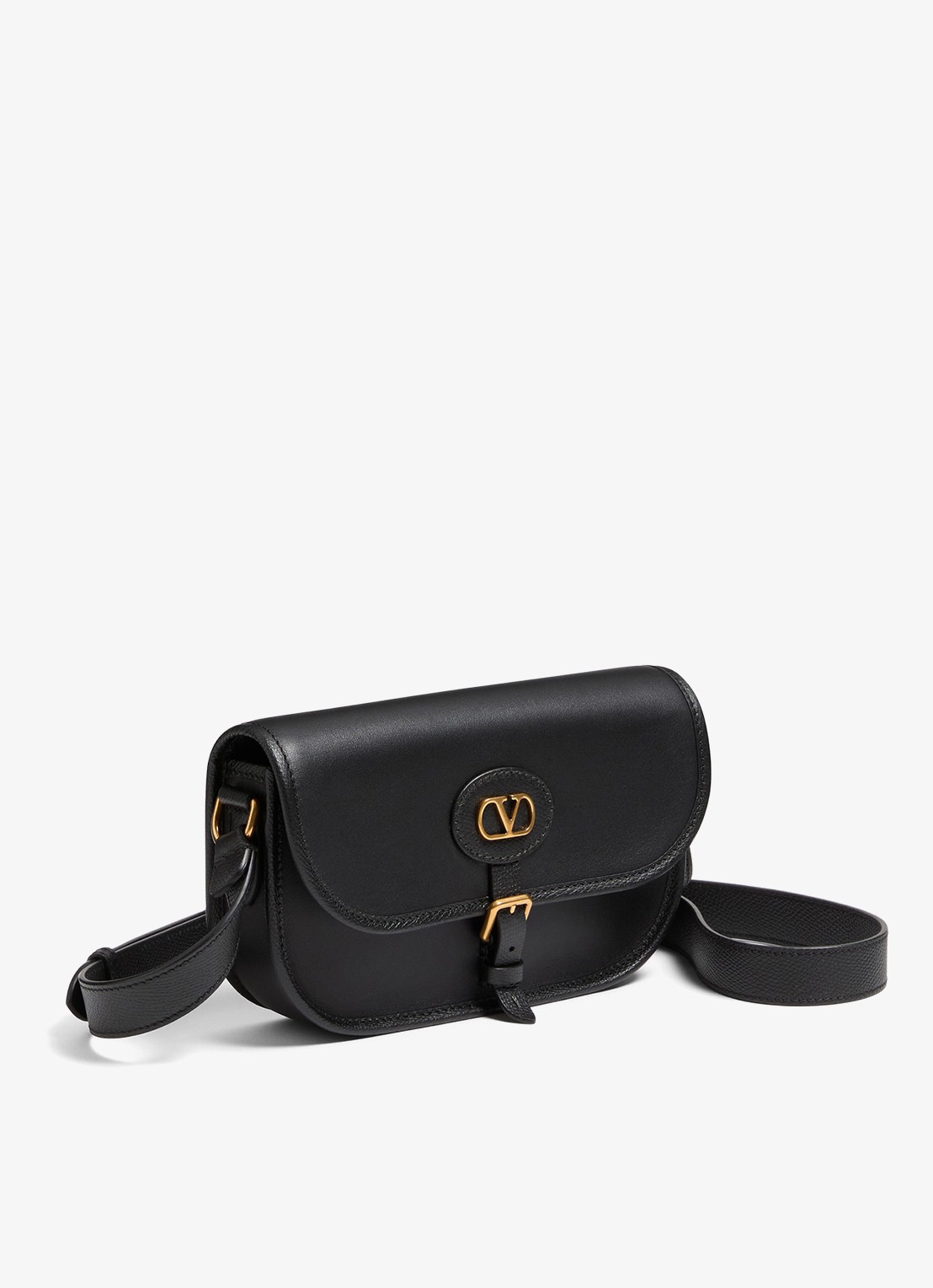 Valentino Garavani Small crossbodytas van kalfsleer - detail 4 zwart