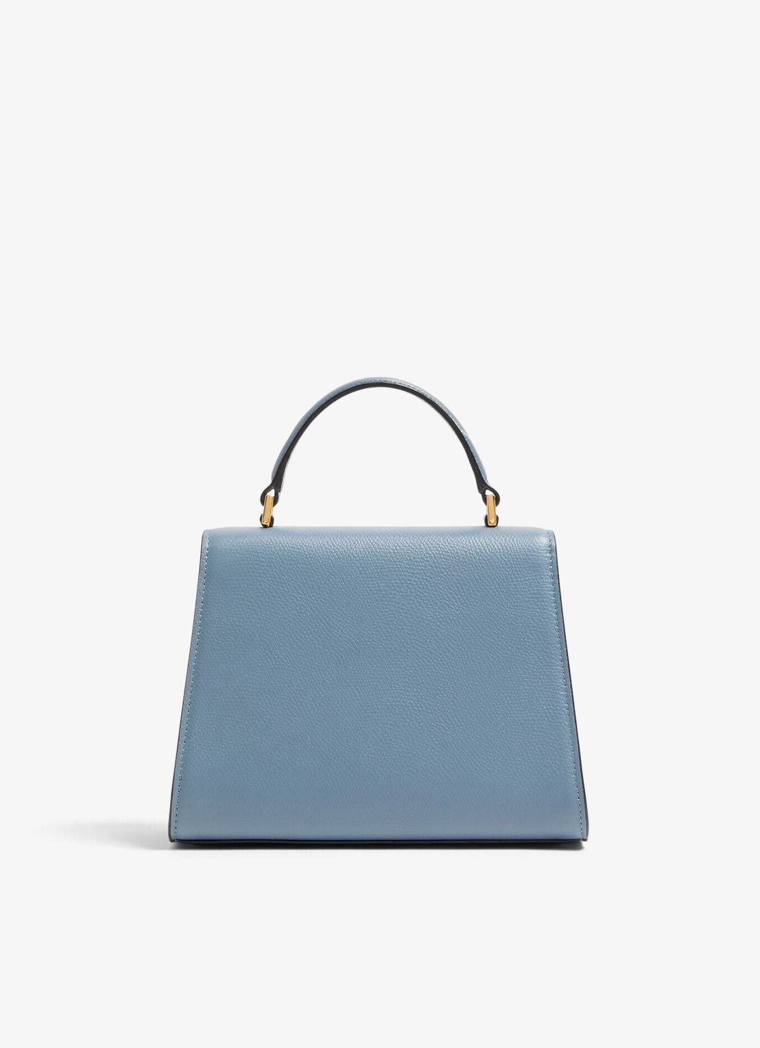 Valentino Garavani Small handtas van kalfsleer - achterkant blauwgrijs