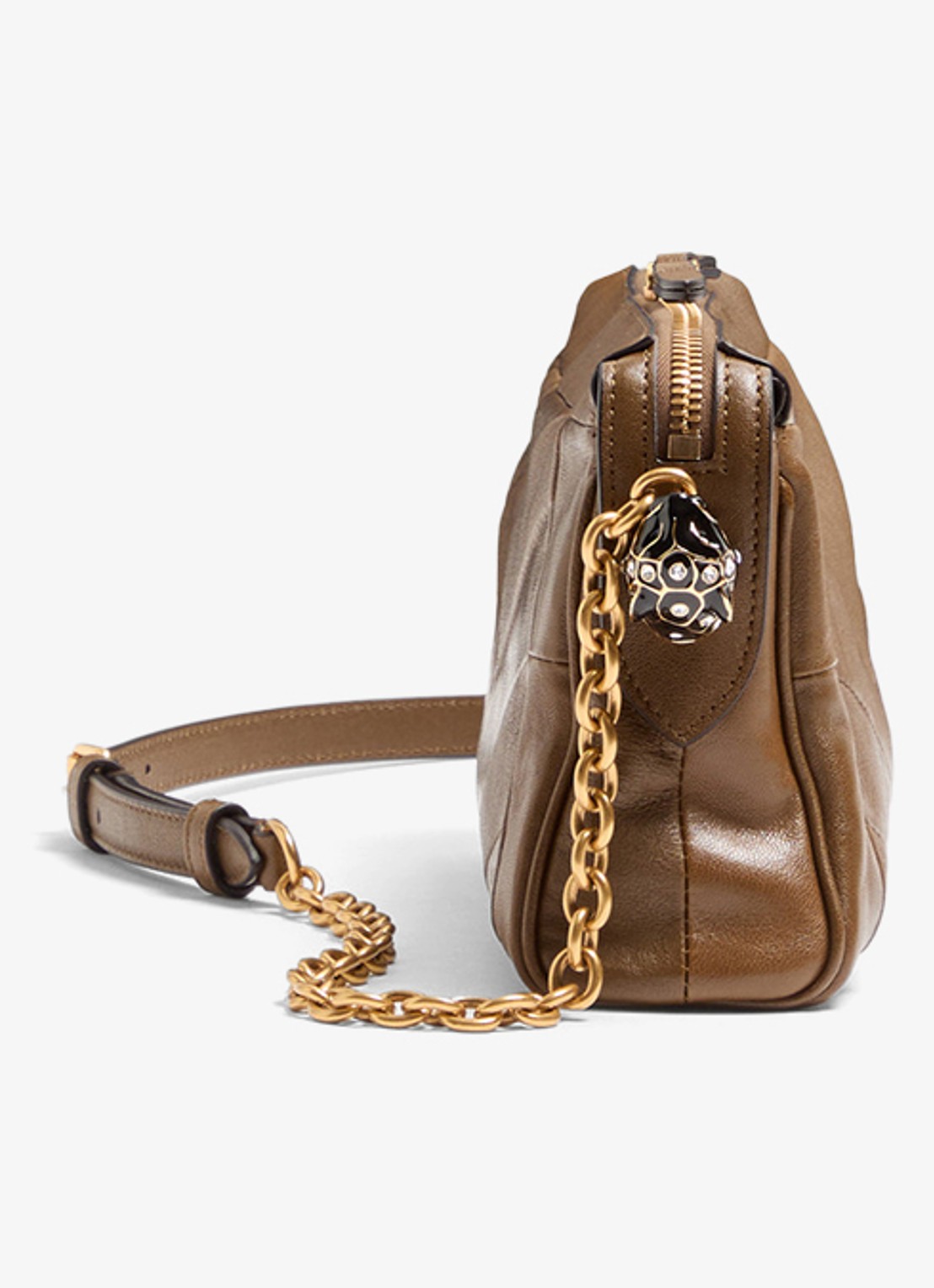 Valentino Garavani Small schoudertas van lamsleer - detail 2 bruin