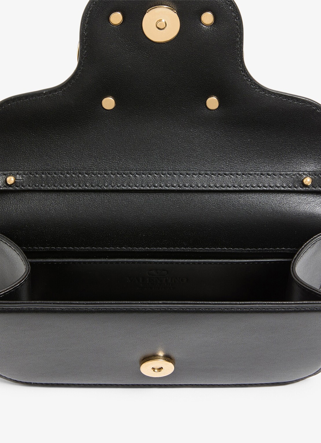 Valentino Garavani Small schoudertas van lamsleer - detail 2 zwart