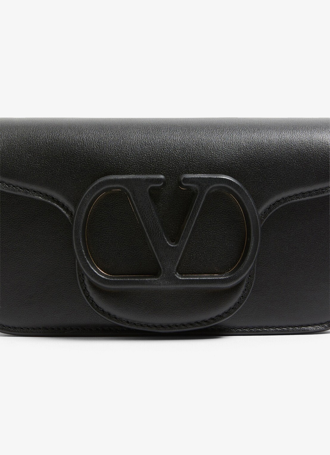 Valentino Garavani Small schoudertas van lamsleer - detail 3 zwart