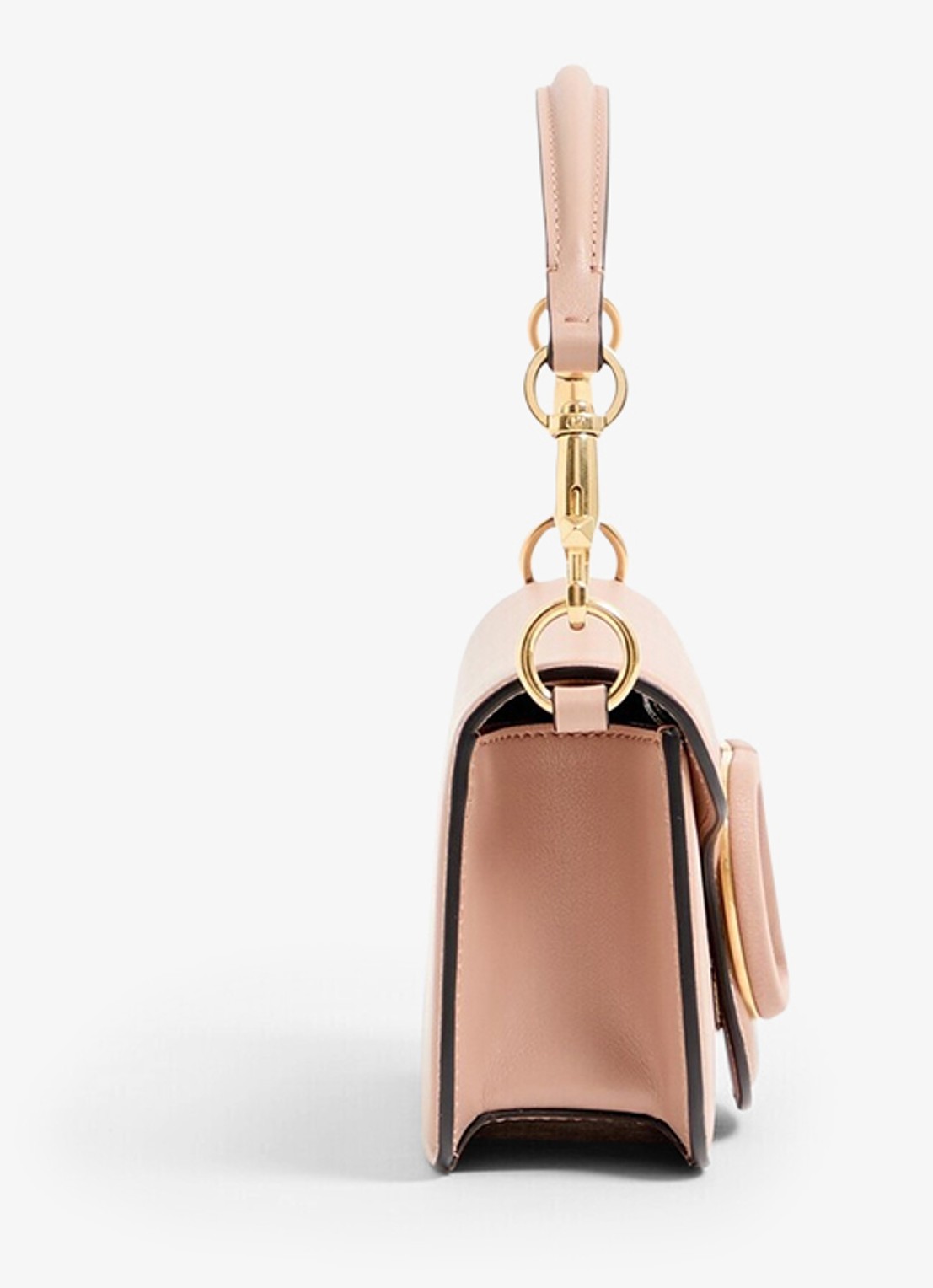 Valentino Garavani Small schoudertas van lamsleer - detail 4 roze