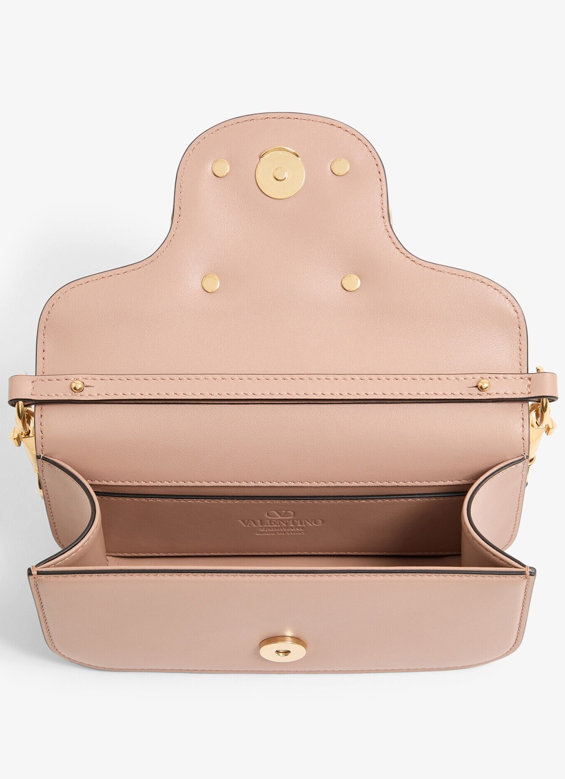 Valentino Garavani Small schoudertas van lamsleer - detail 5 roze