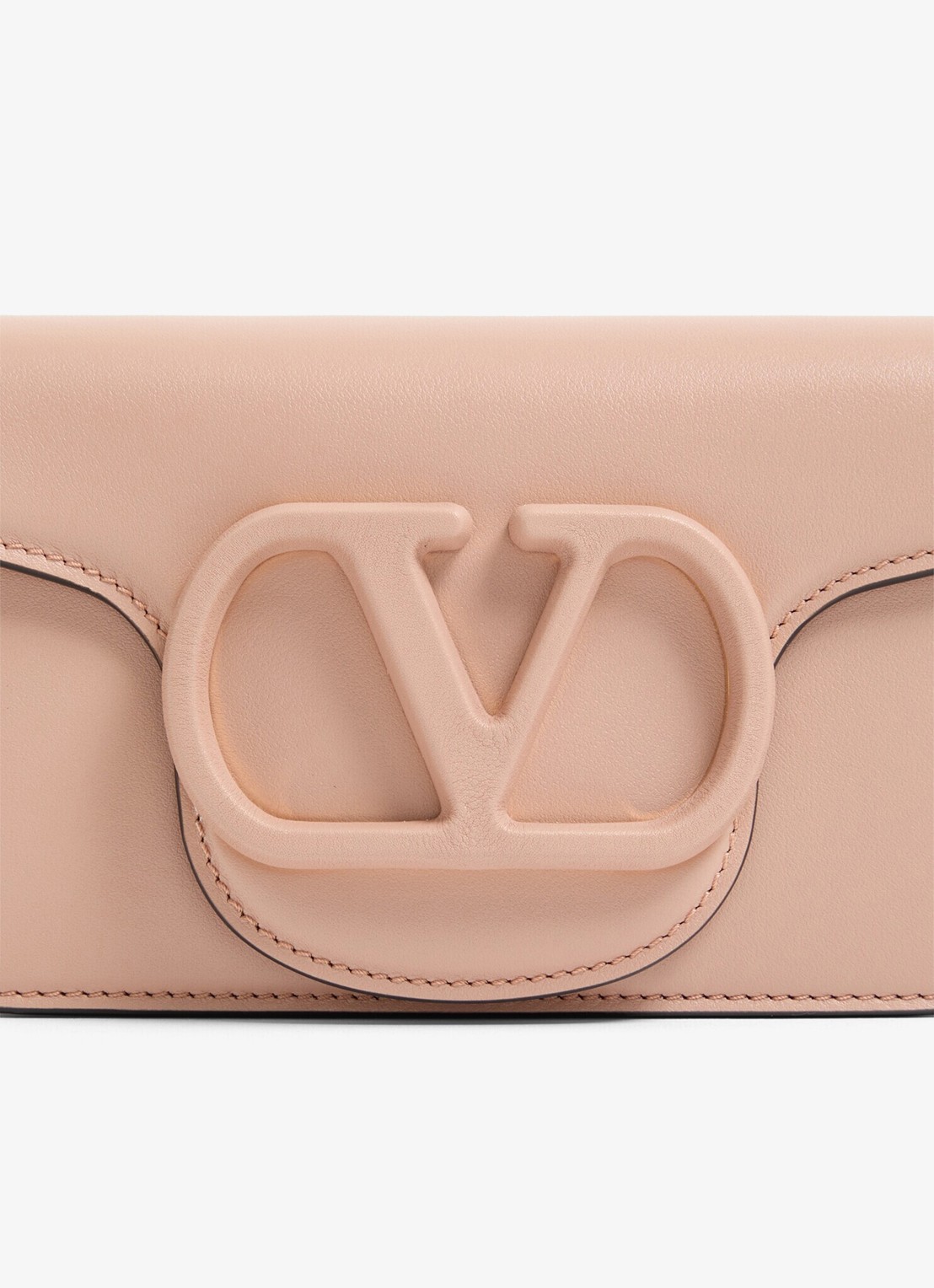 Valentino Garavani Small schoudertas van lamsleer - detail 6 roze