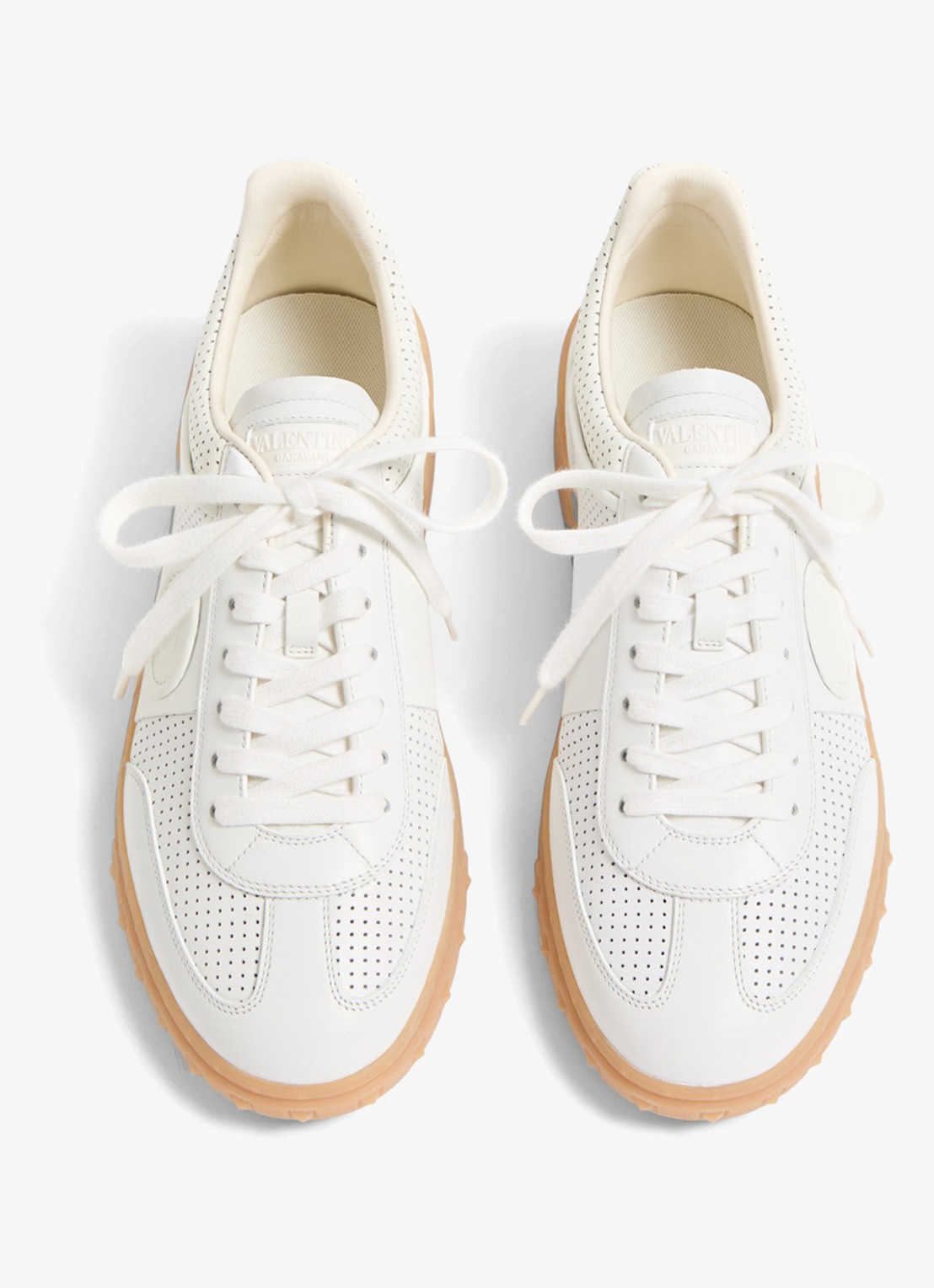 Valentino Garavani Sneaker van kalfsleer - detail 4 wit