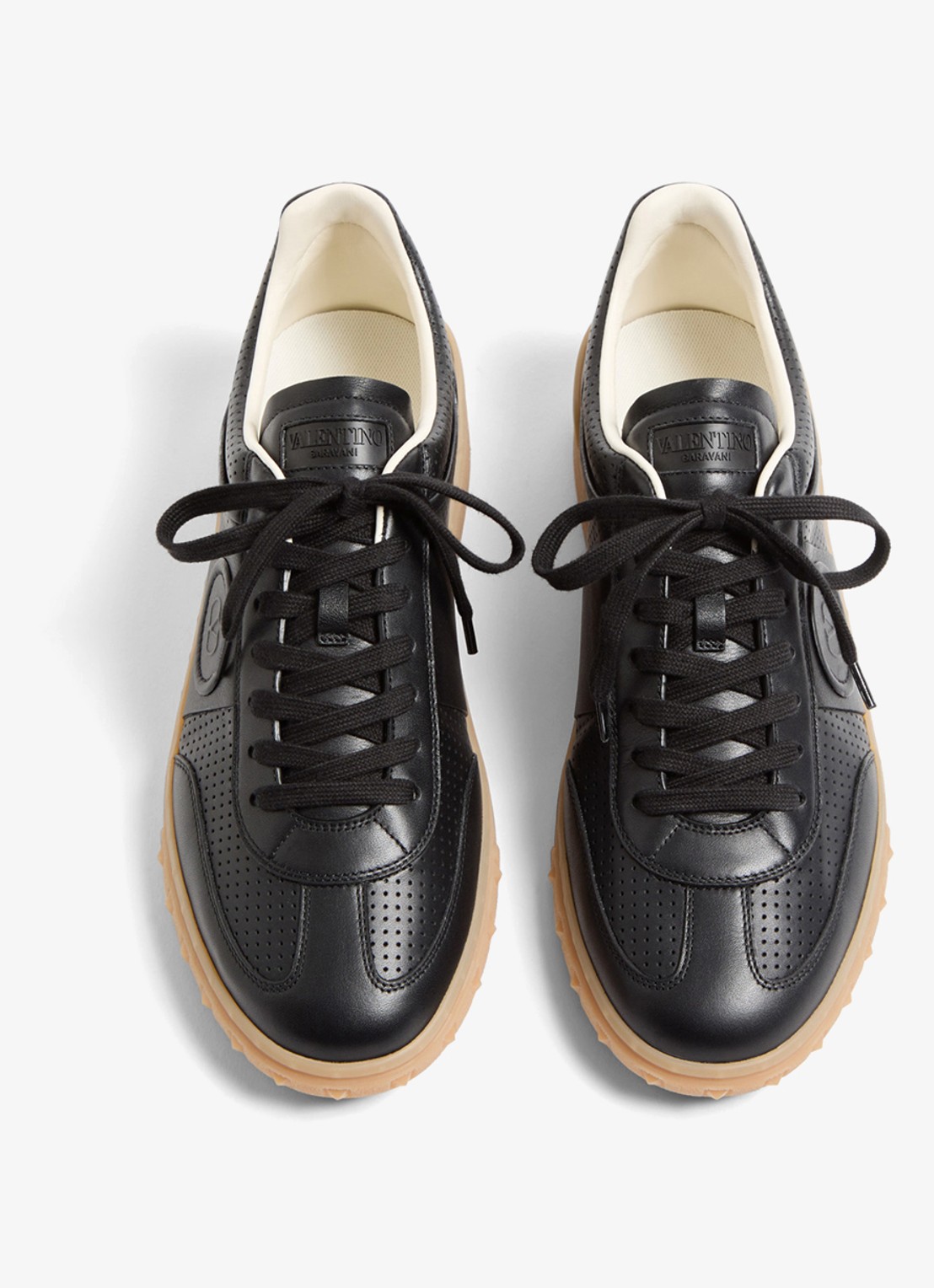 Valentino Garavani Sneaker van kalfsleer - detail 2 zwart