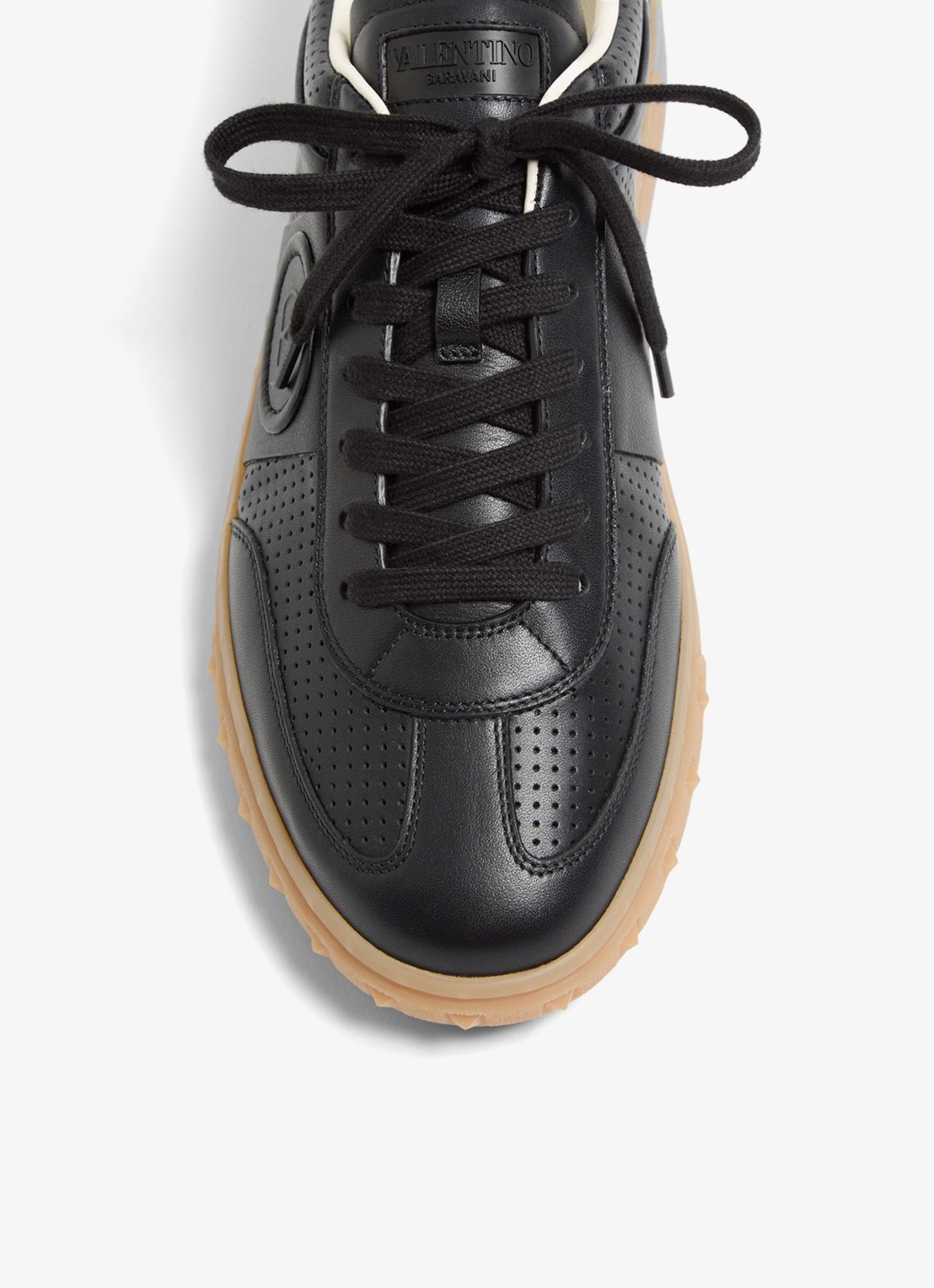 Valentino Garavani Sneaker van kalfsleer - detail 3 zwart