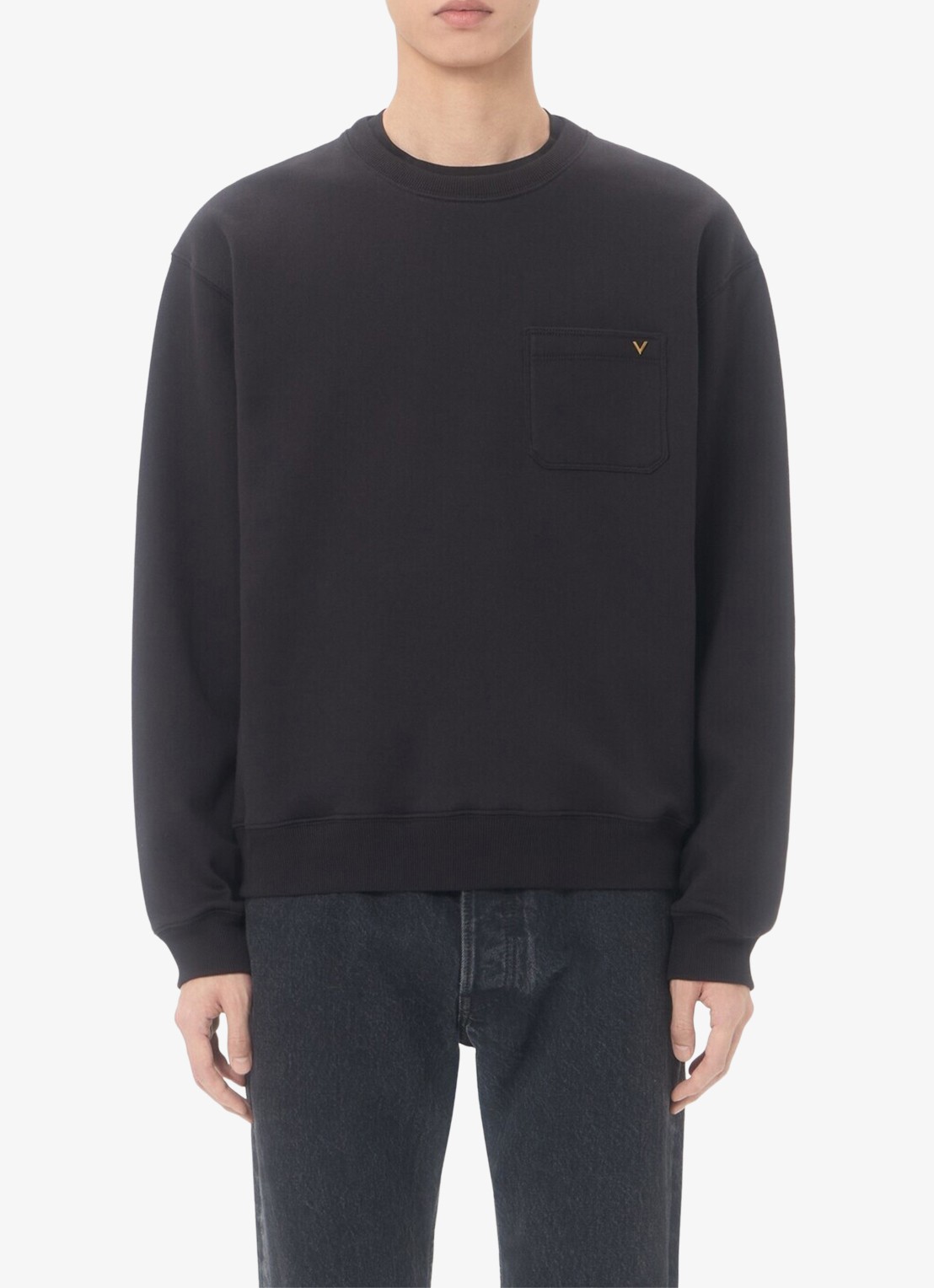 Valentino Garavani Sweater met borstzak - detail 2 zwart