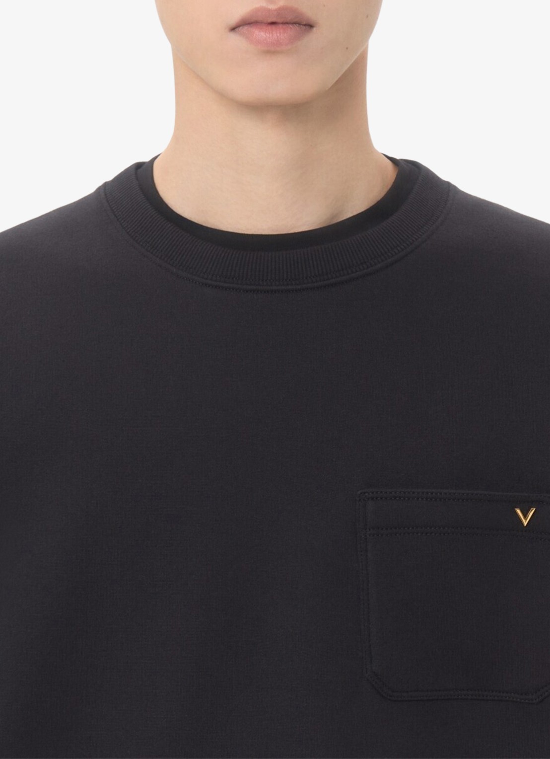 Valentino Garavani Sweater met borstzak - detail 4 zwart