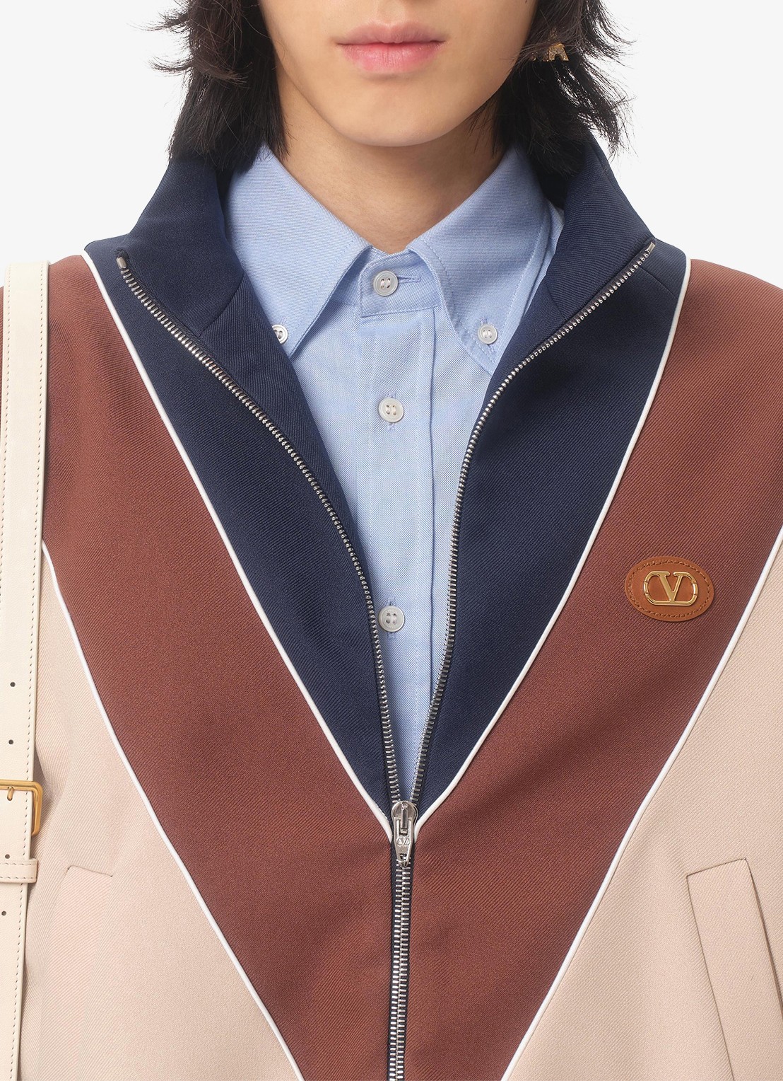 Valentino Garavani Sweatvest met steekzakken - detail 7 donkerblauw