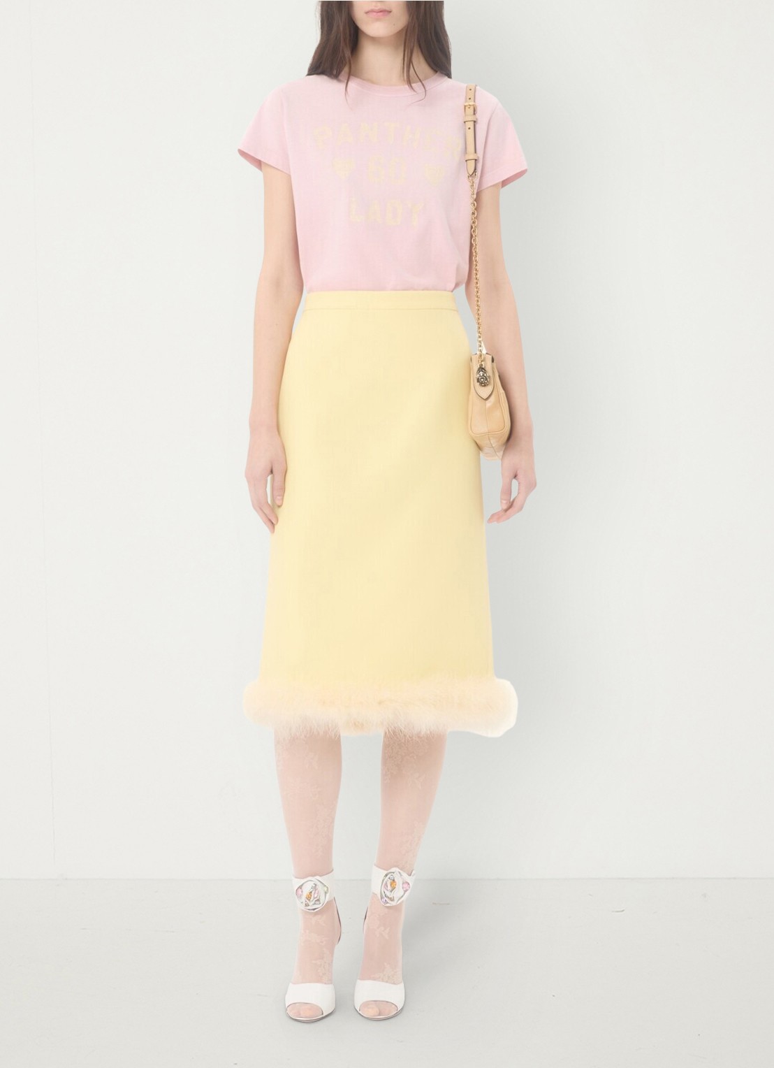 Valentino Garavani T-shirt met front- en backprint - voorkant 3 roze