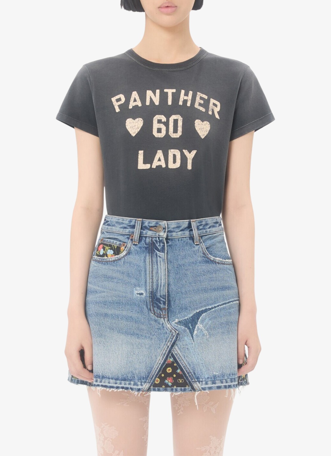 Valentino Garavani T-shirt met front- en backprint - detail 3 zwart