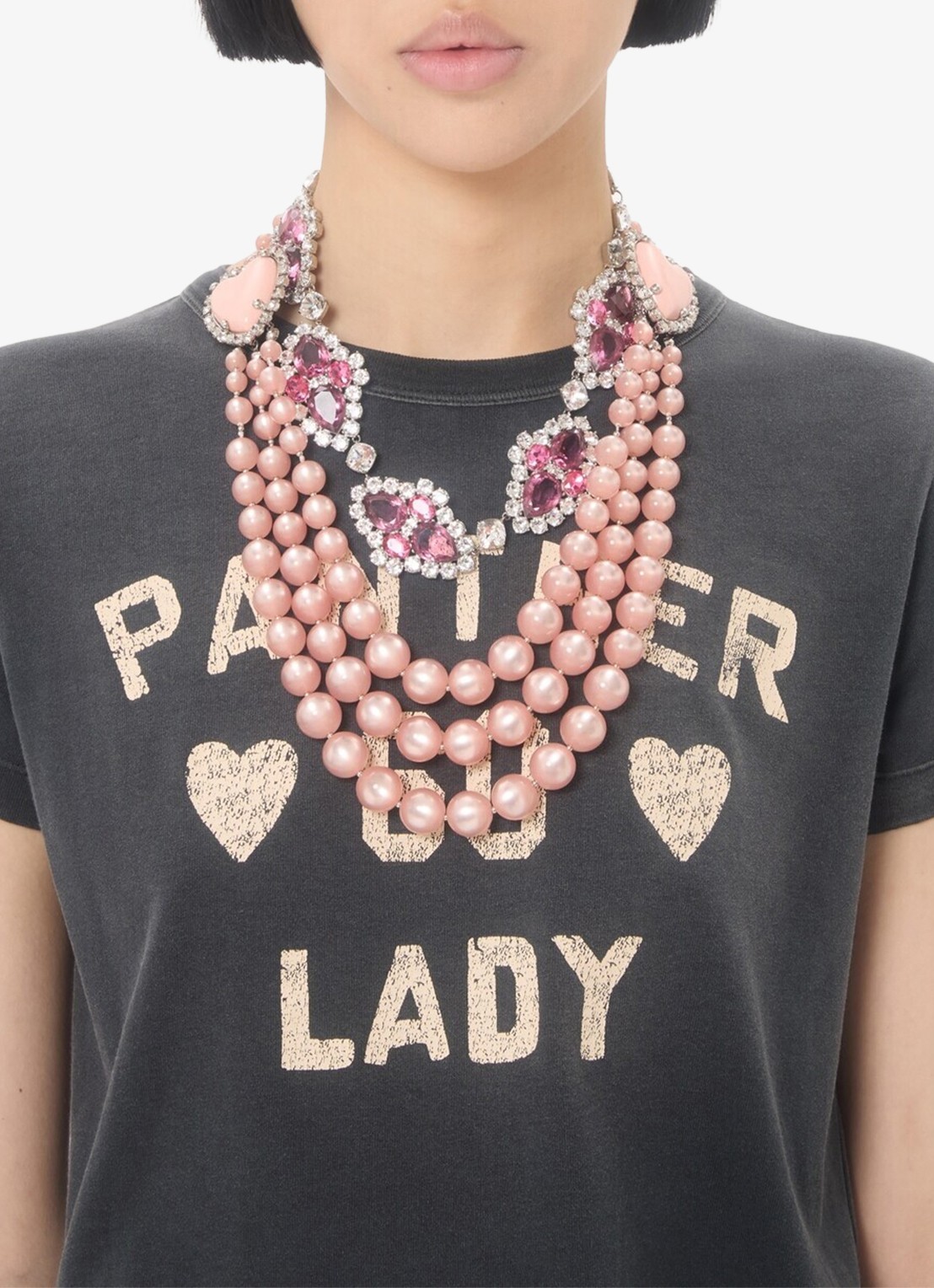 Valentino Garavani T-shirt met front- en backprint - detail 6 zwart