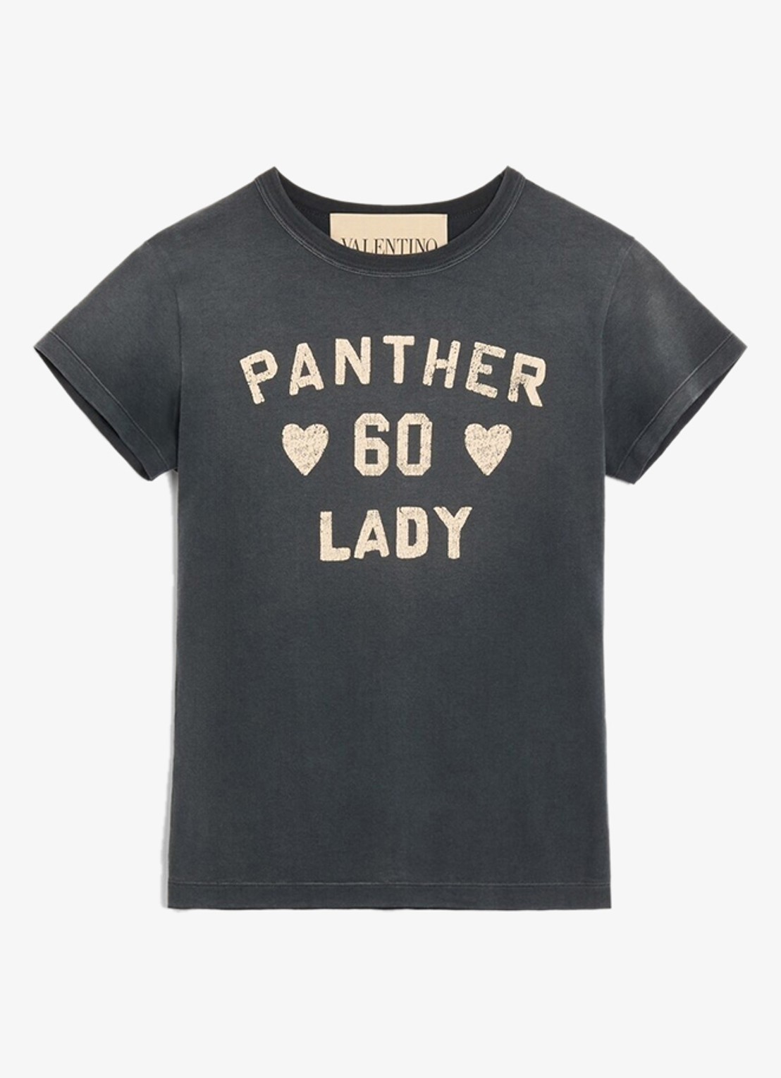 Valentino Garavani T-shirt met front- en backprint - voorkant zwart