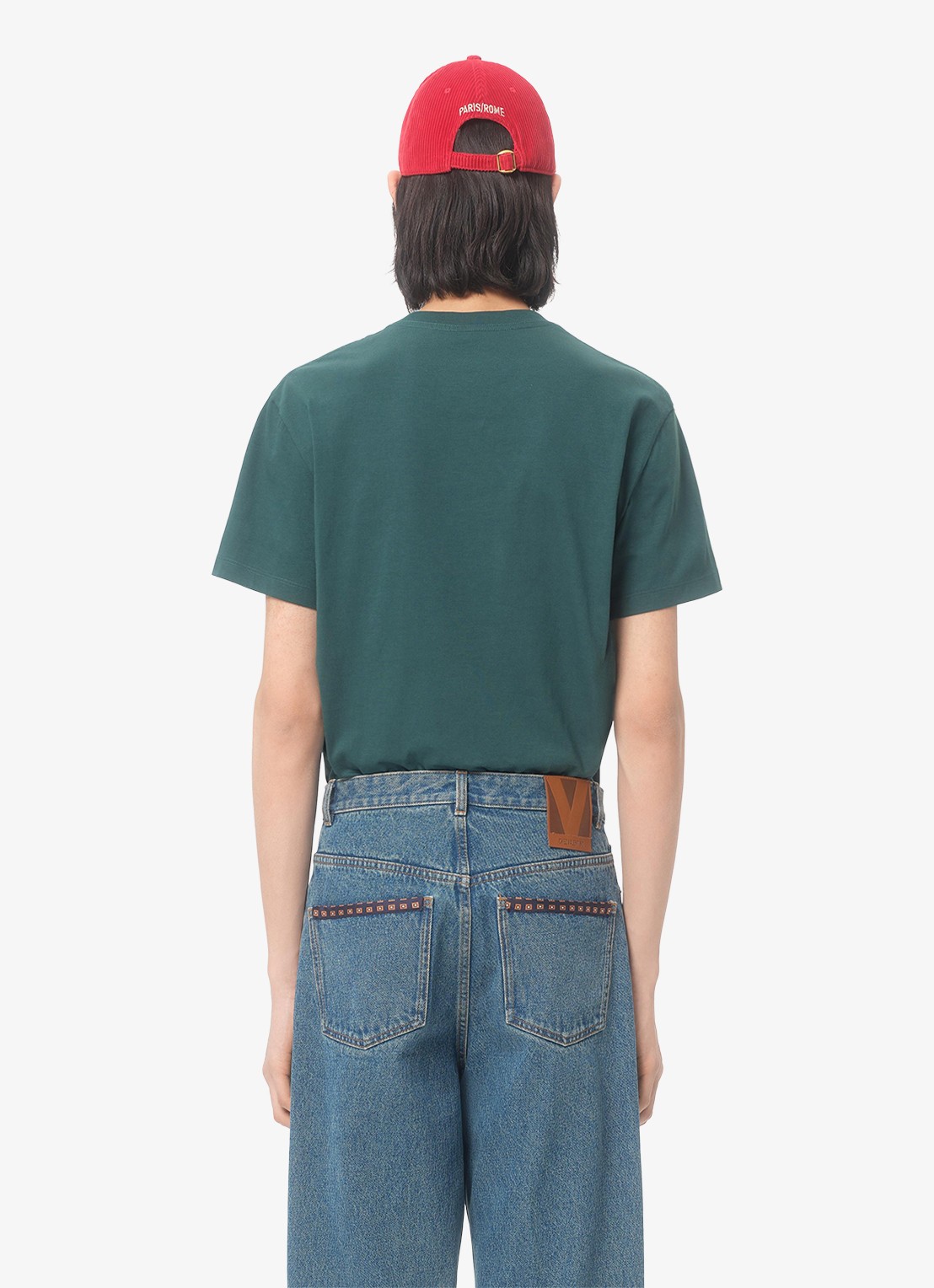 Valentino Garavani T-shirt met logo - achterkant 3 groen