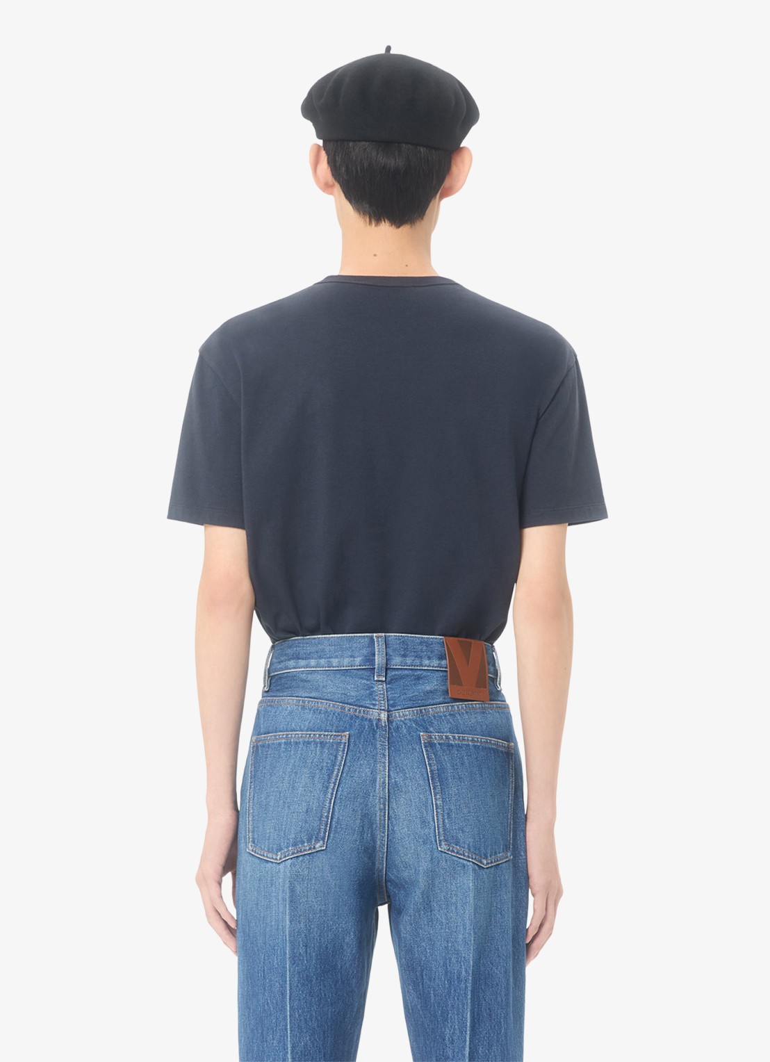 Valentino Garavani T-shirt met logo - achterkant 5 donkerblauw