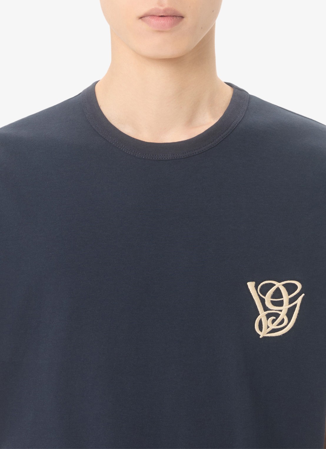 Valentino Garavani T-shirt met logo - detail 3 donkerblauw