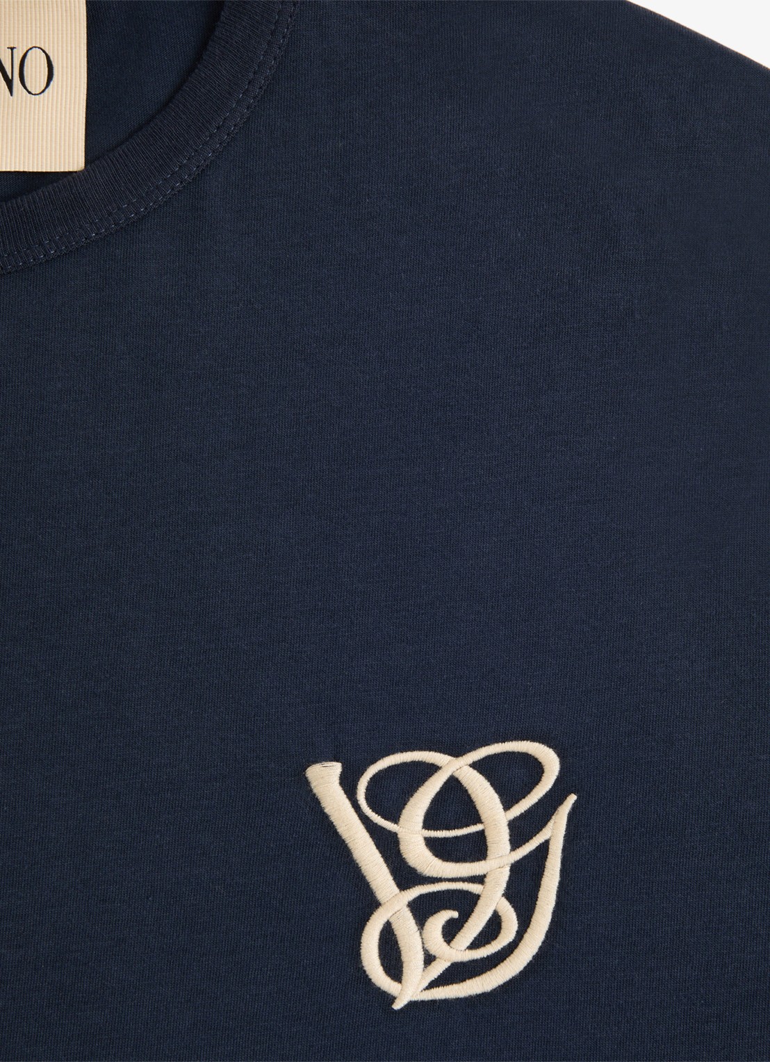 Valentino Garavani T-shirt met logo - detail 4 donkerblauw