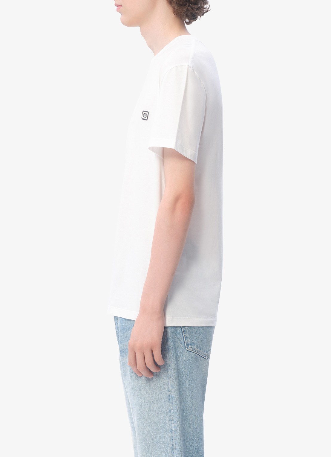 Valentino Garavani T-shirt met logoborduring - detail 4 wit