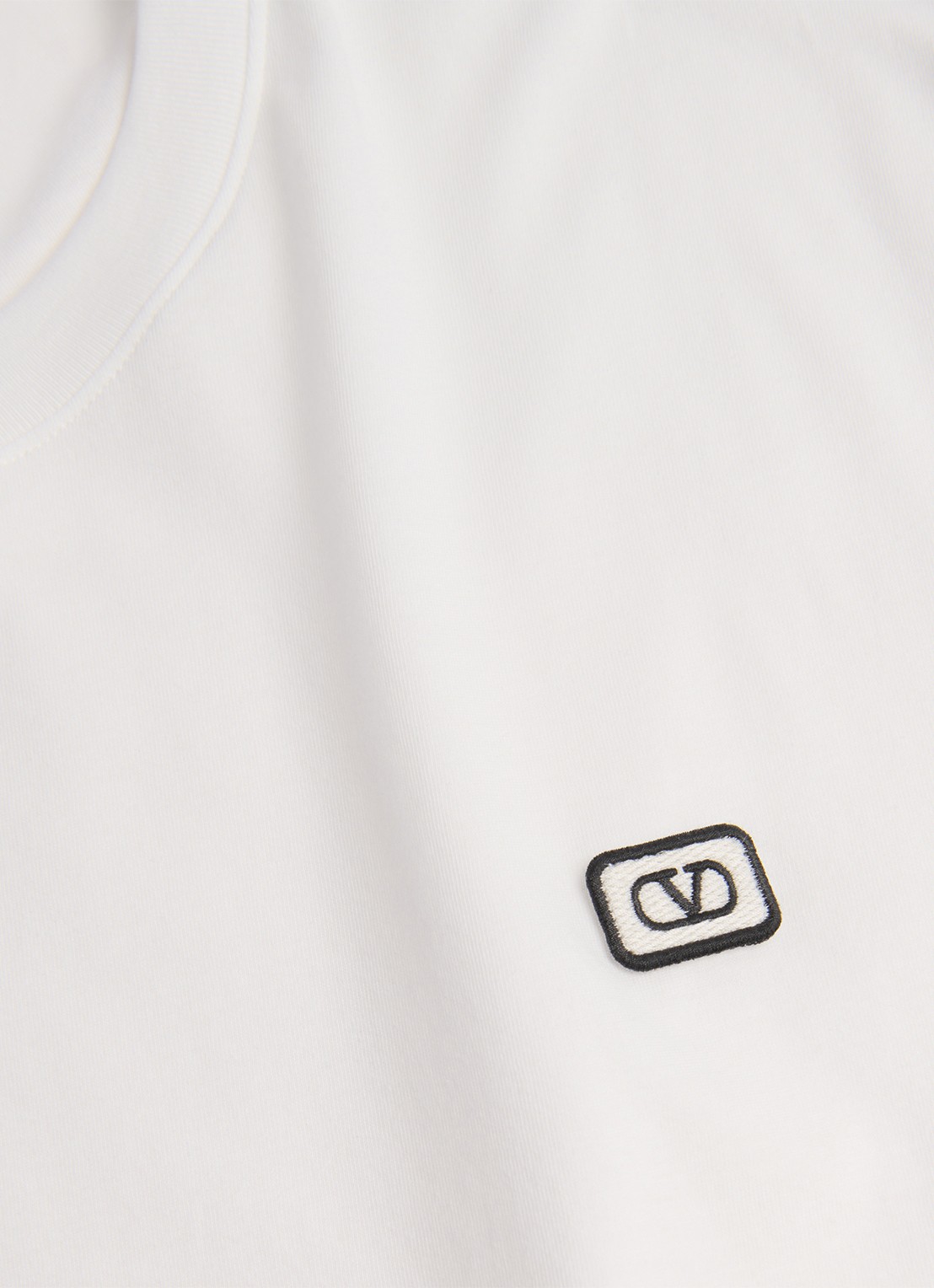 Valentino Garavani T-shirt met logoborduring - detail 7 wit