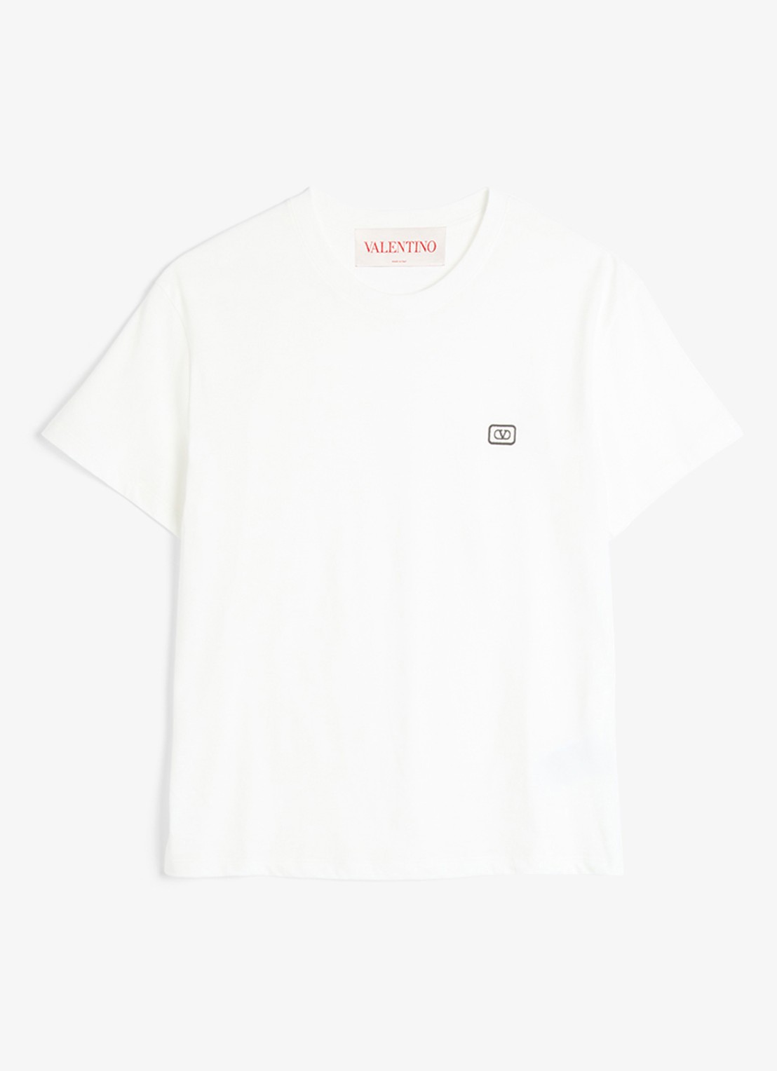 Valentino Garavani T-shirt met logoborduring - voorkant wit