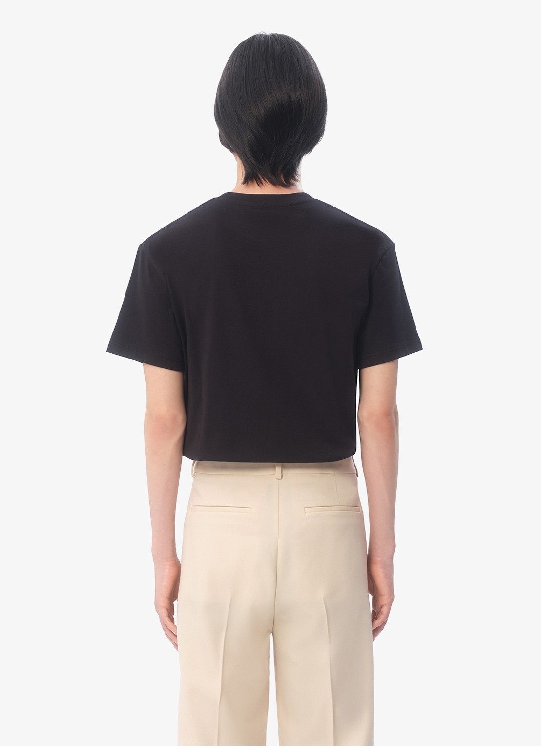 Valentino Garavani T-shirt met logoborduring - achterkant 8 zwart