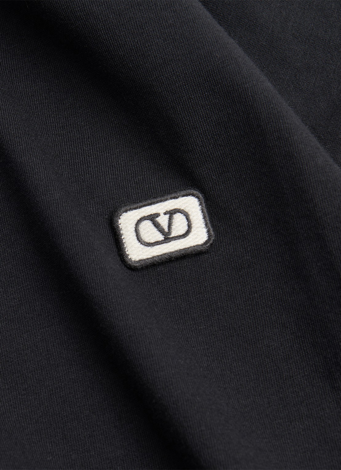 Valentino Garavani T-shirt met logoborduring - detail 5 zwart