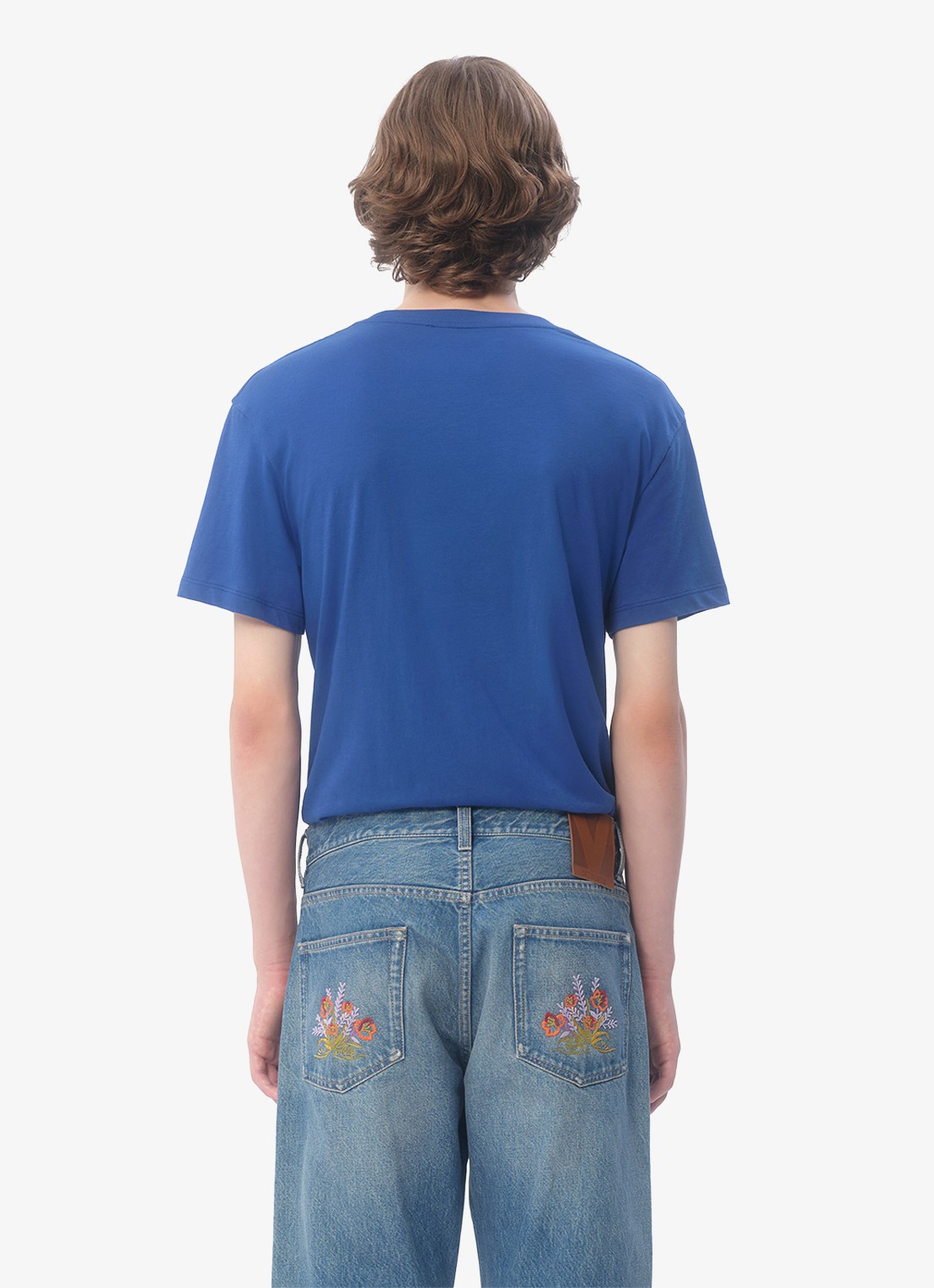 Valentino Garavani T-shirt met logoborduring - achterkant 8 blauw