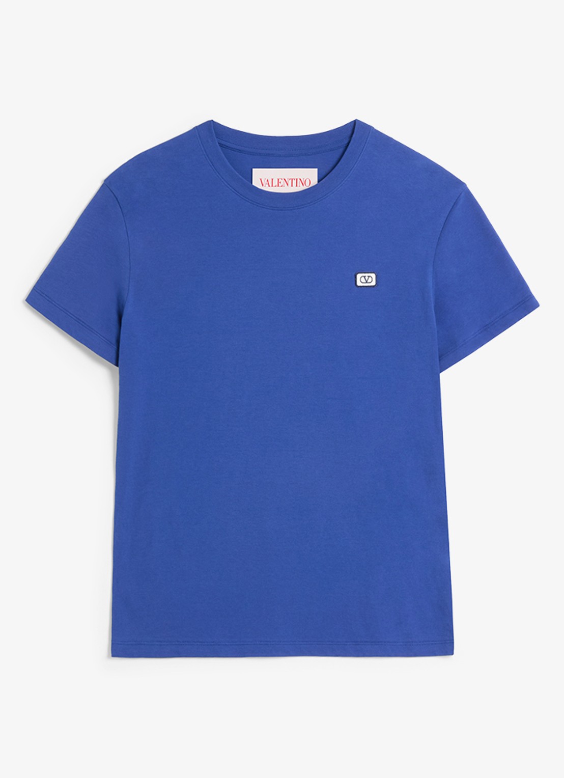 Valentino Garavani T-shirt met logoborduring - voorkant blauw