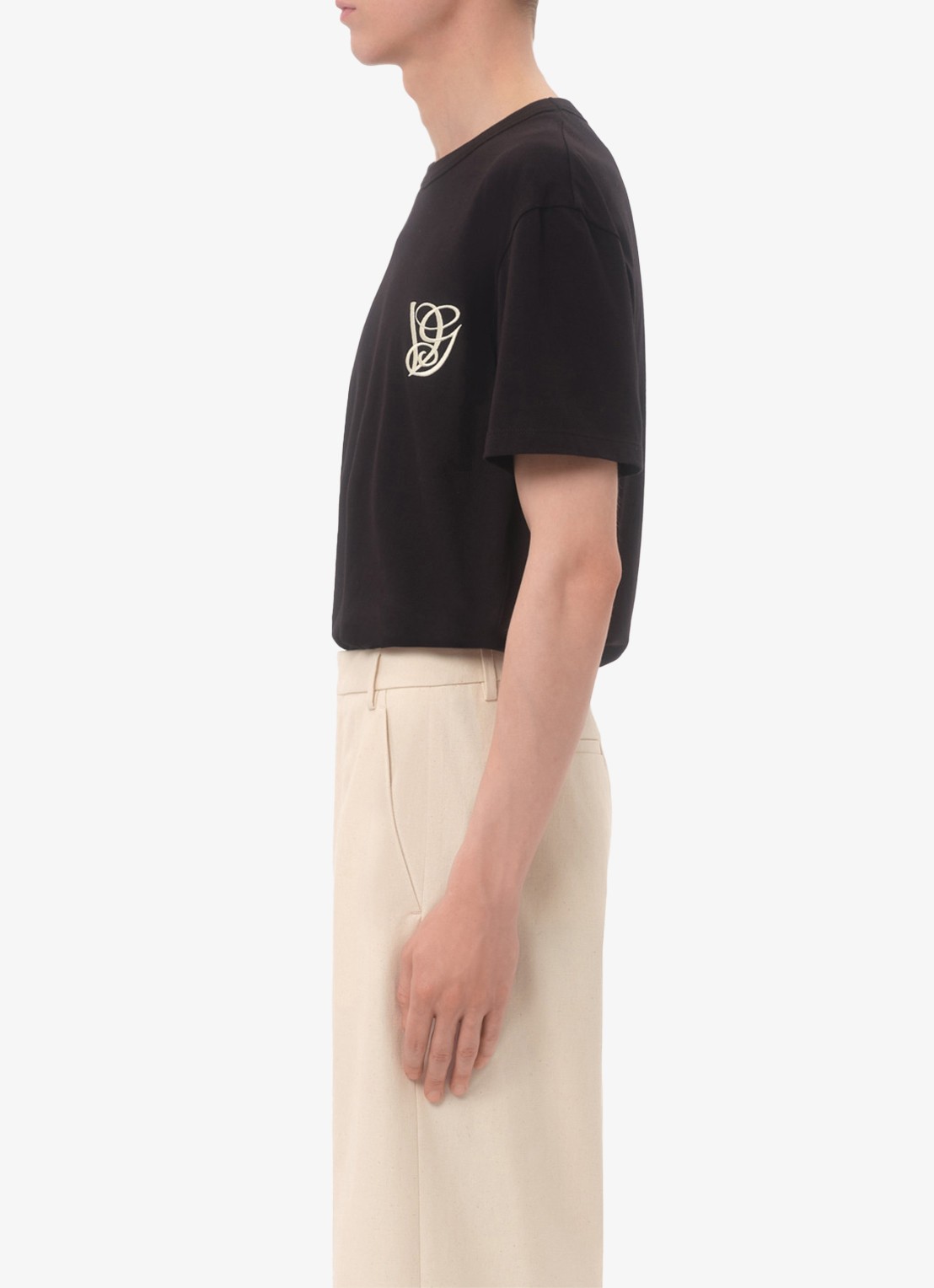 Valentino Garavani T-shirt met logoborduring - detail 3 zwart