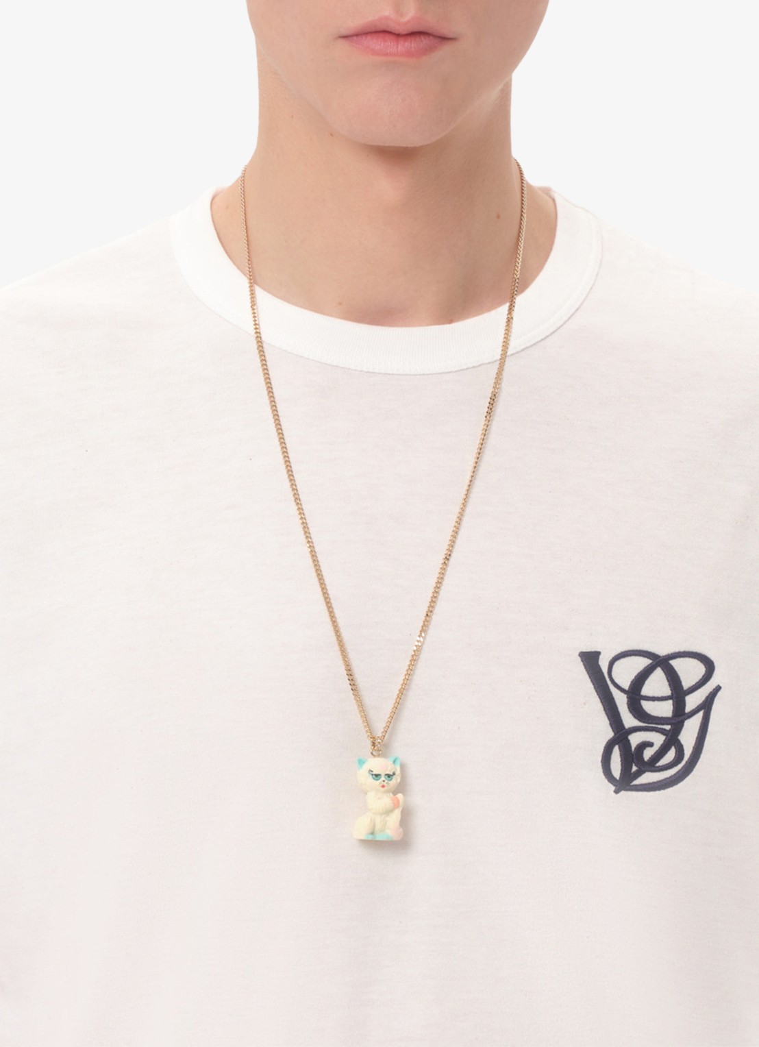 Valentino Garavani T-shirt met logoborduring - detail 4 wit