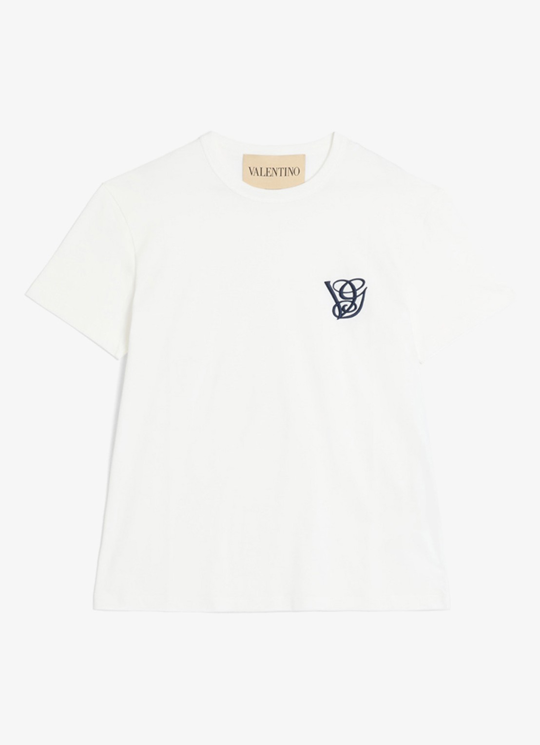 Valentino Garavani T-shirt met logoborduring - voorkant 6 wit