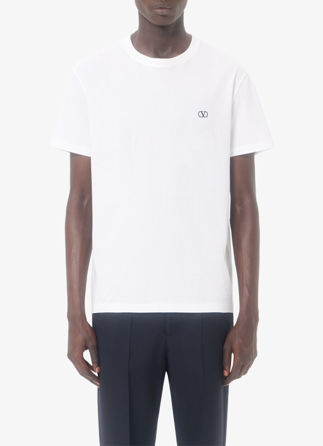 Valentino Garavani T-shirt met logoborduring - detail 4 wit