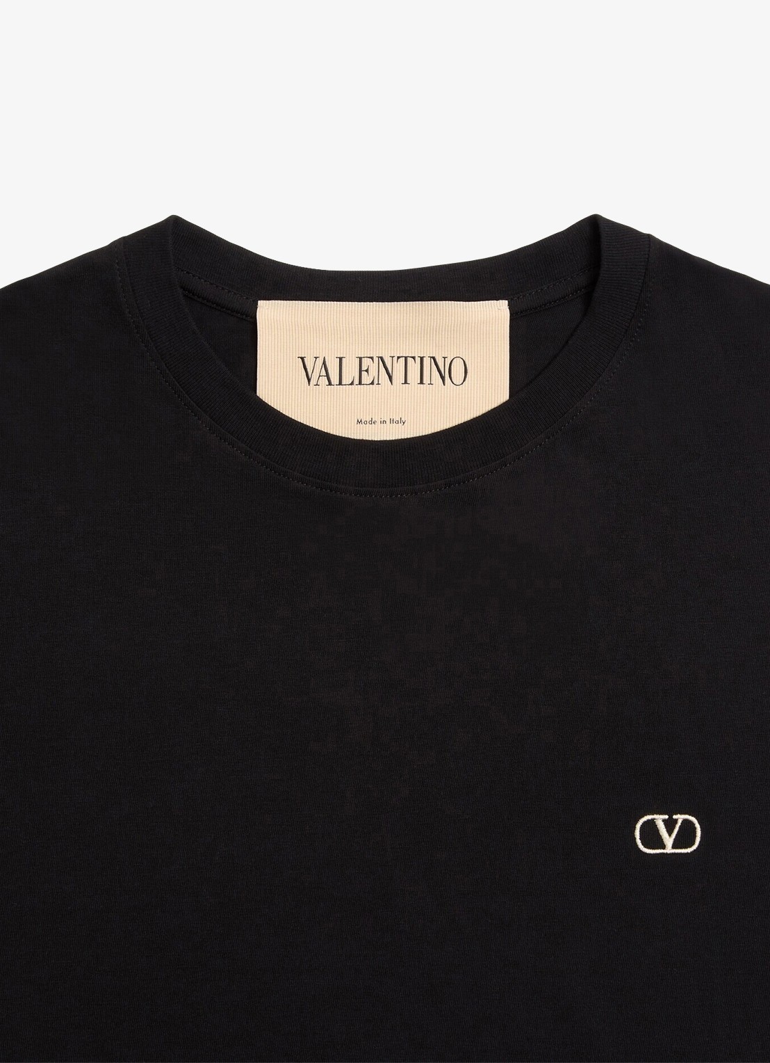 Valentino Garavani T-shirt met logoborduring - detail 7 zwart