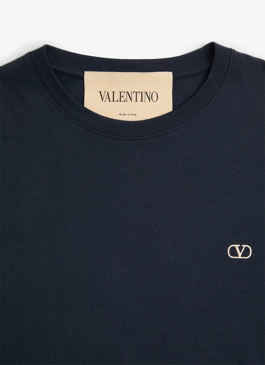 Valentino Garavani T-shirt met logoborduring - detail 7 donkerblauw