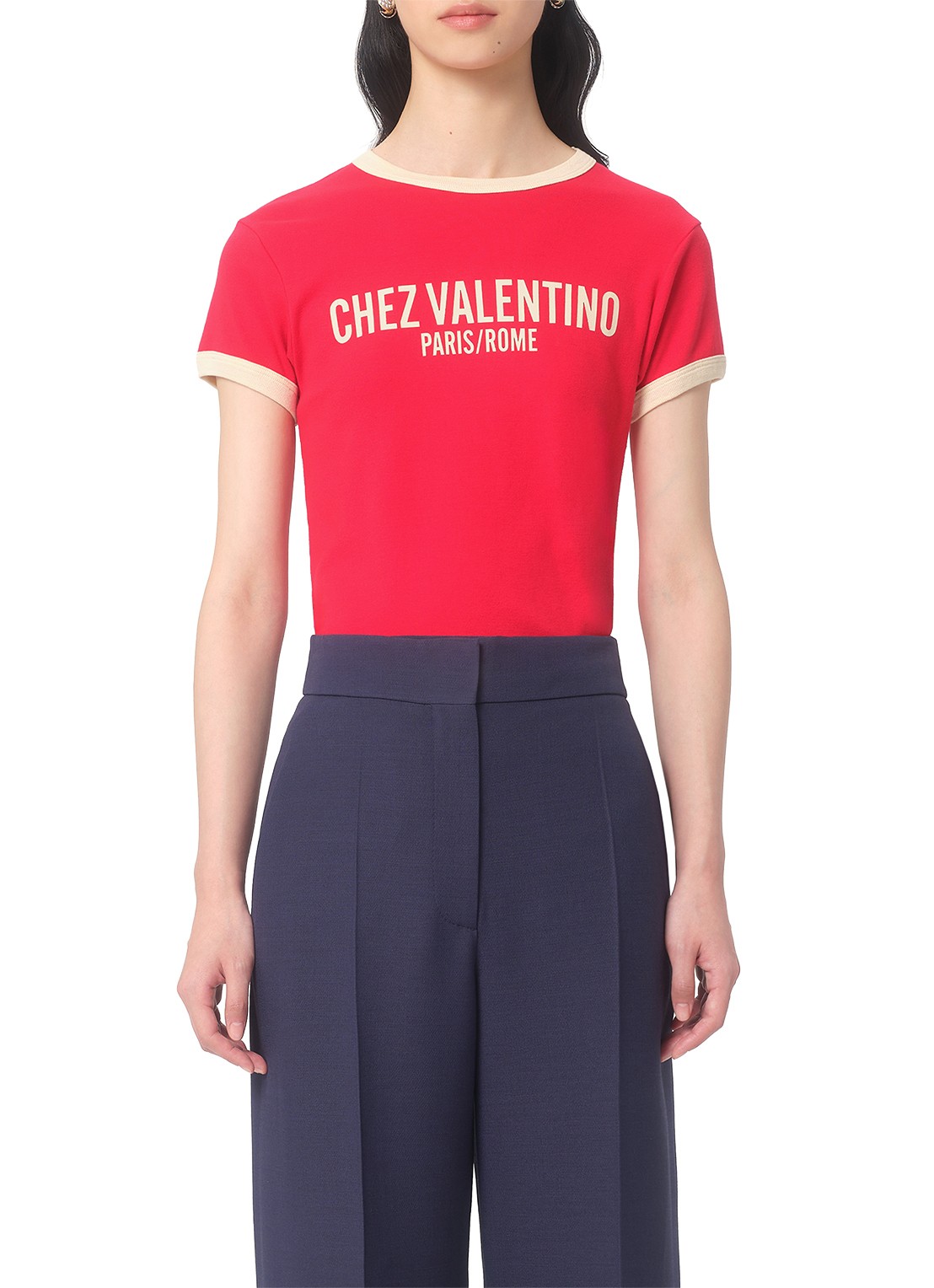 Valentino Garavani T-shirt met logoprint - detail 3 rood