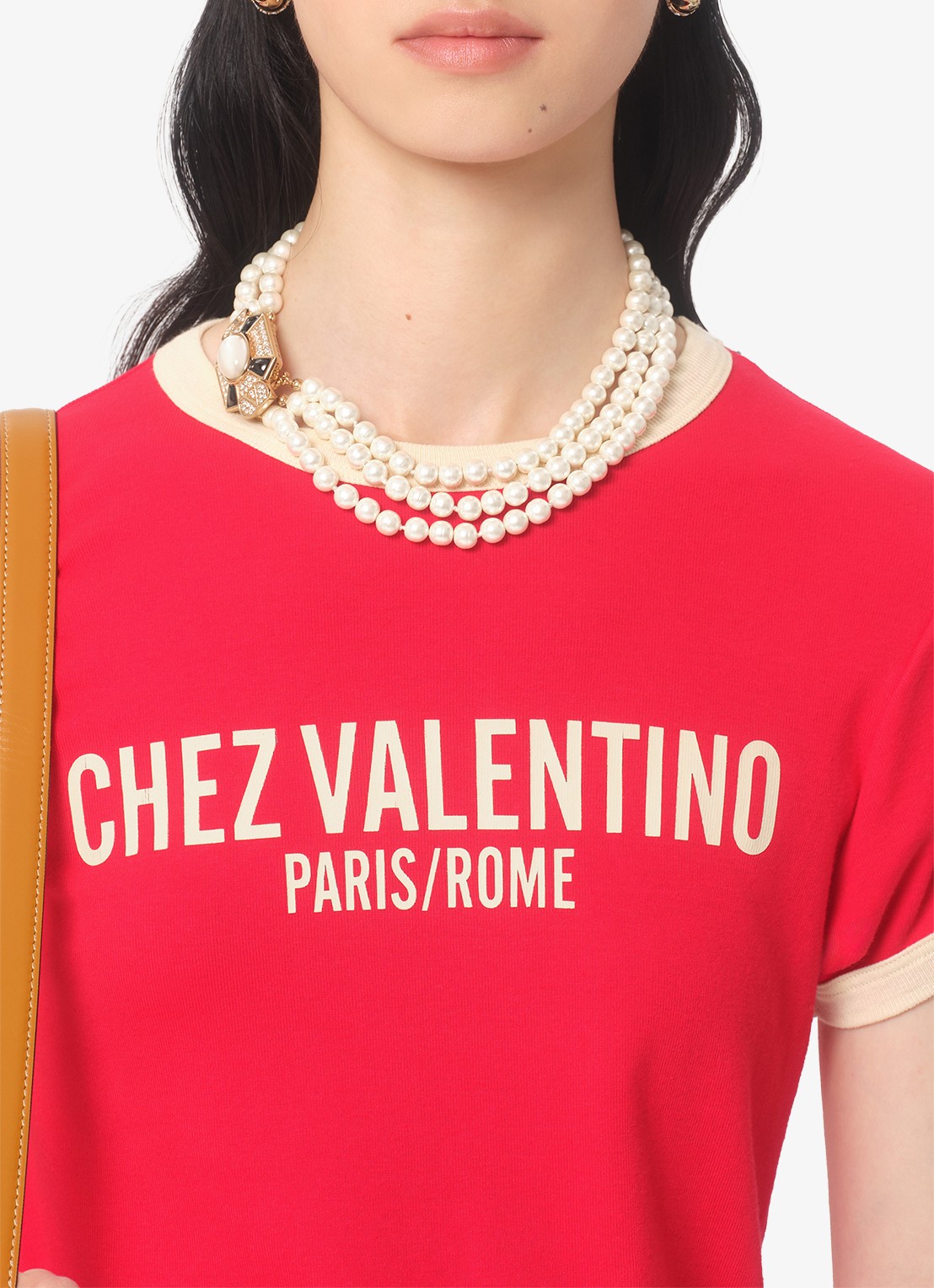 Valentino Garavani T-shirt met logoprint - detail 5 rood