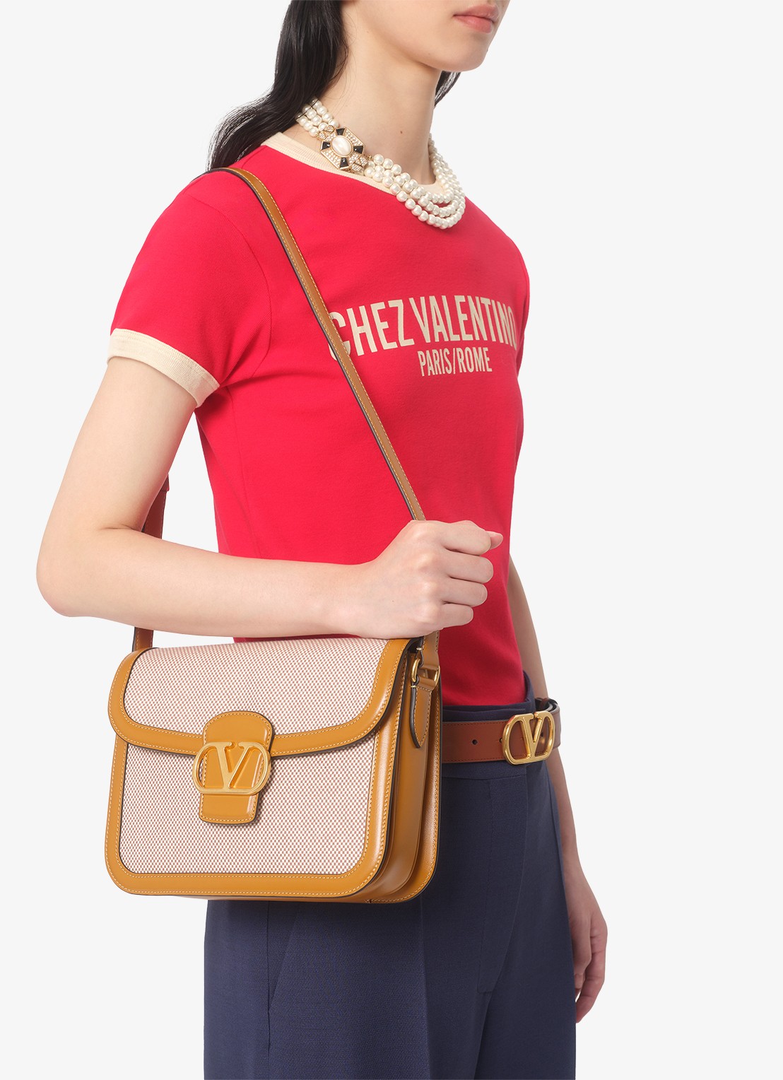 Valentino Garavani T-shirt met logoprint - detail 6 rood