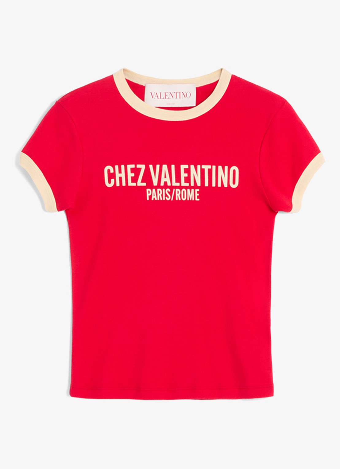Valentino Garavani T-shirt met logoprint - voorkant rood