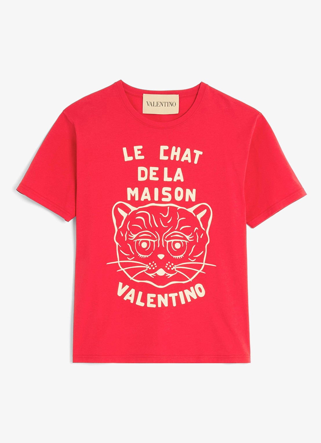 Valentino Garavani T-shirt met print - voorkant 6 rood