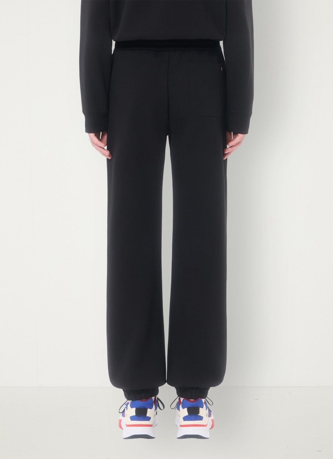 Valentino Garavani Tapered fit joggingbroek met steekzakken - achterkant 6 zwart