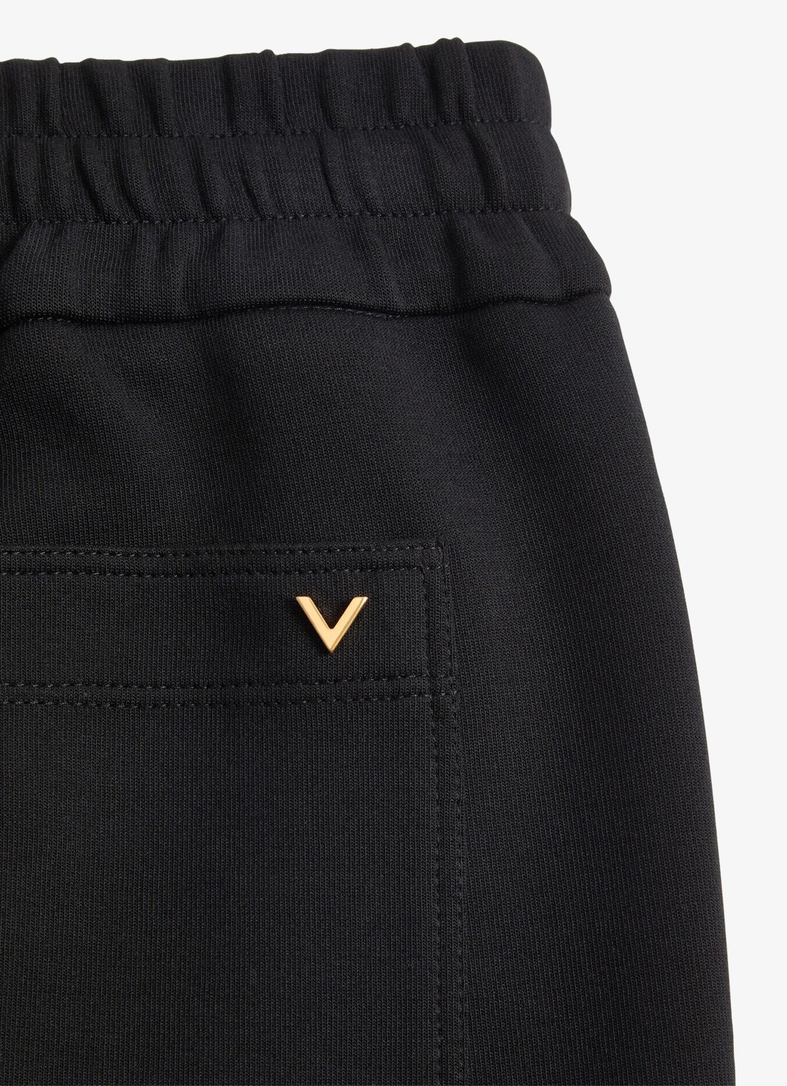 Valentino Garavani Tapered fit joggingbroek met steekzakken - detail 5 zwart