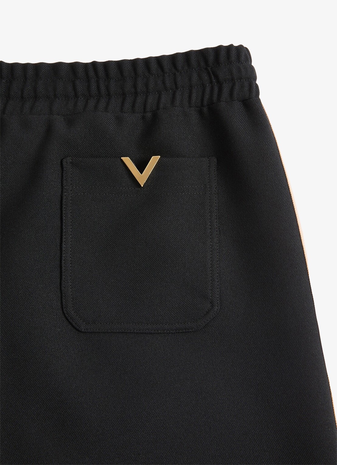 Valentino Garavani Tapered fit trackpants met steekzakken - detail 4 zwart