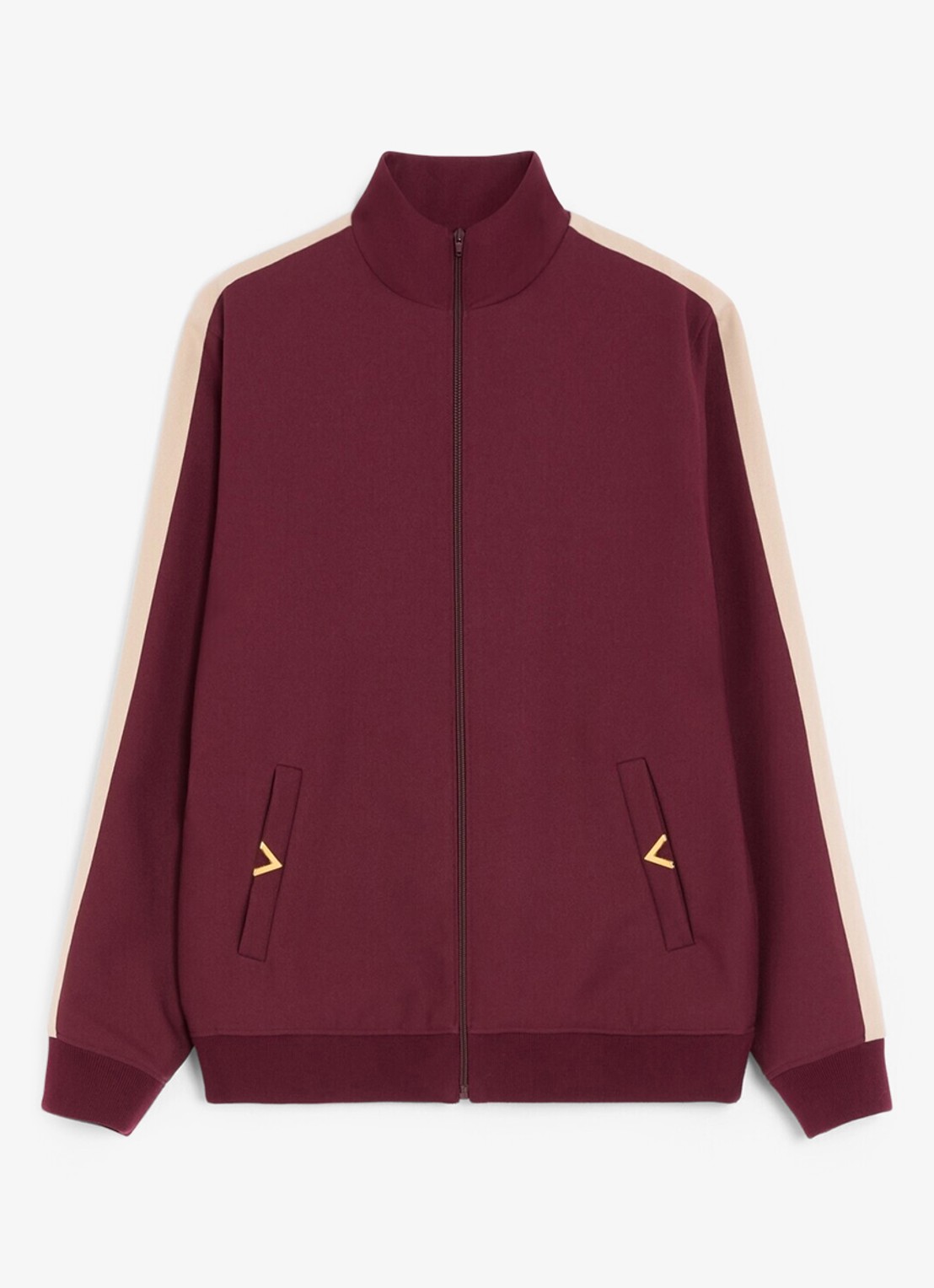 Valentino Garavani Trackvest met steekzakken - voorkant bordeauxrood