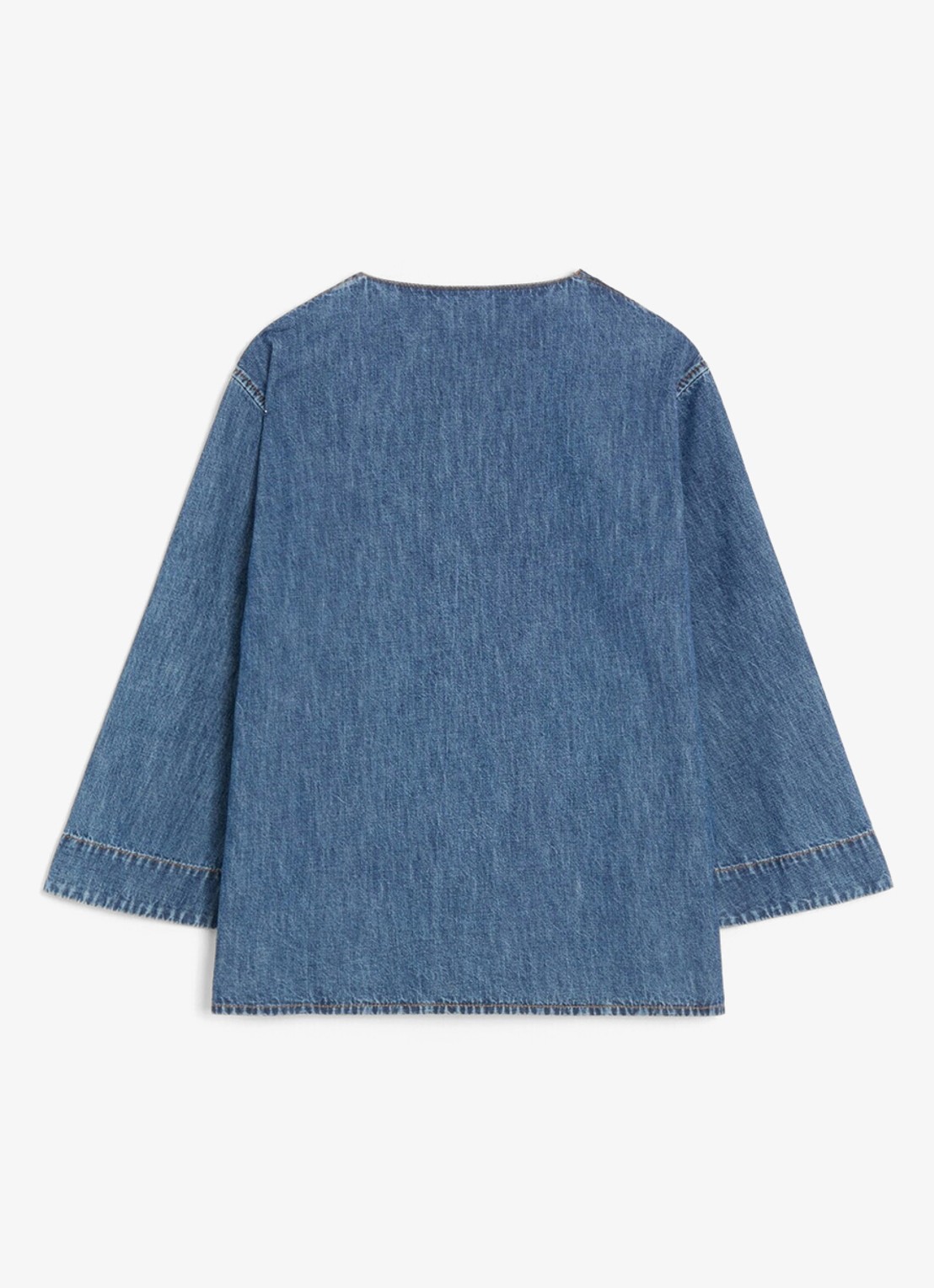 Valentino Garavani Tuniek van chambray met borstzak - achterkant 2 indigo