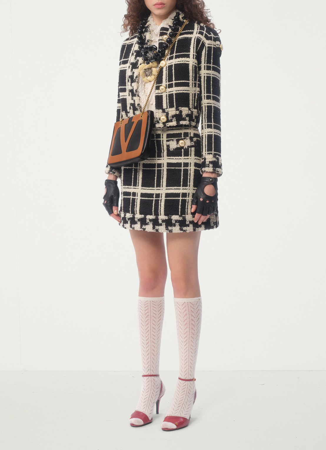 Valentino Garavani Viva Superstar Small schoudertas van lamsleer - detail 8 bruin