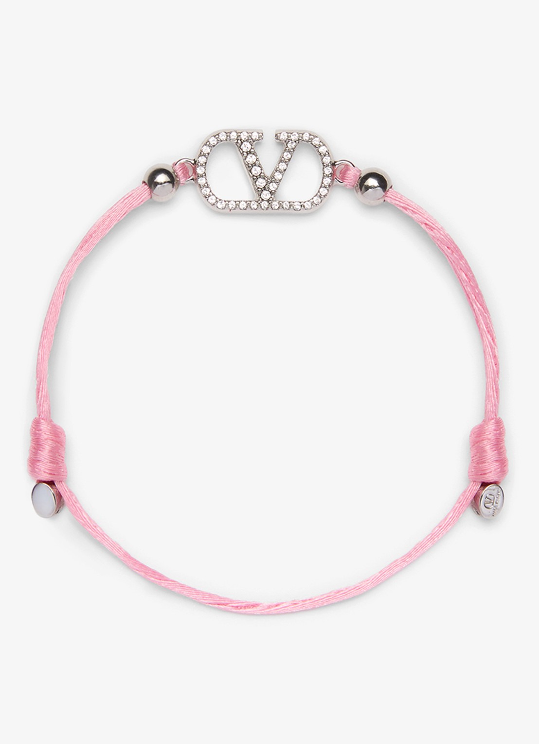 Valentino Garavani VLogo Signature armband met logo - voorkant roze